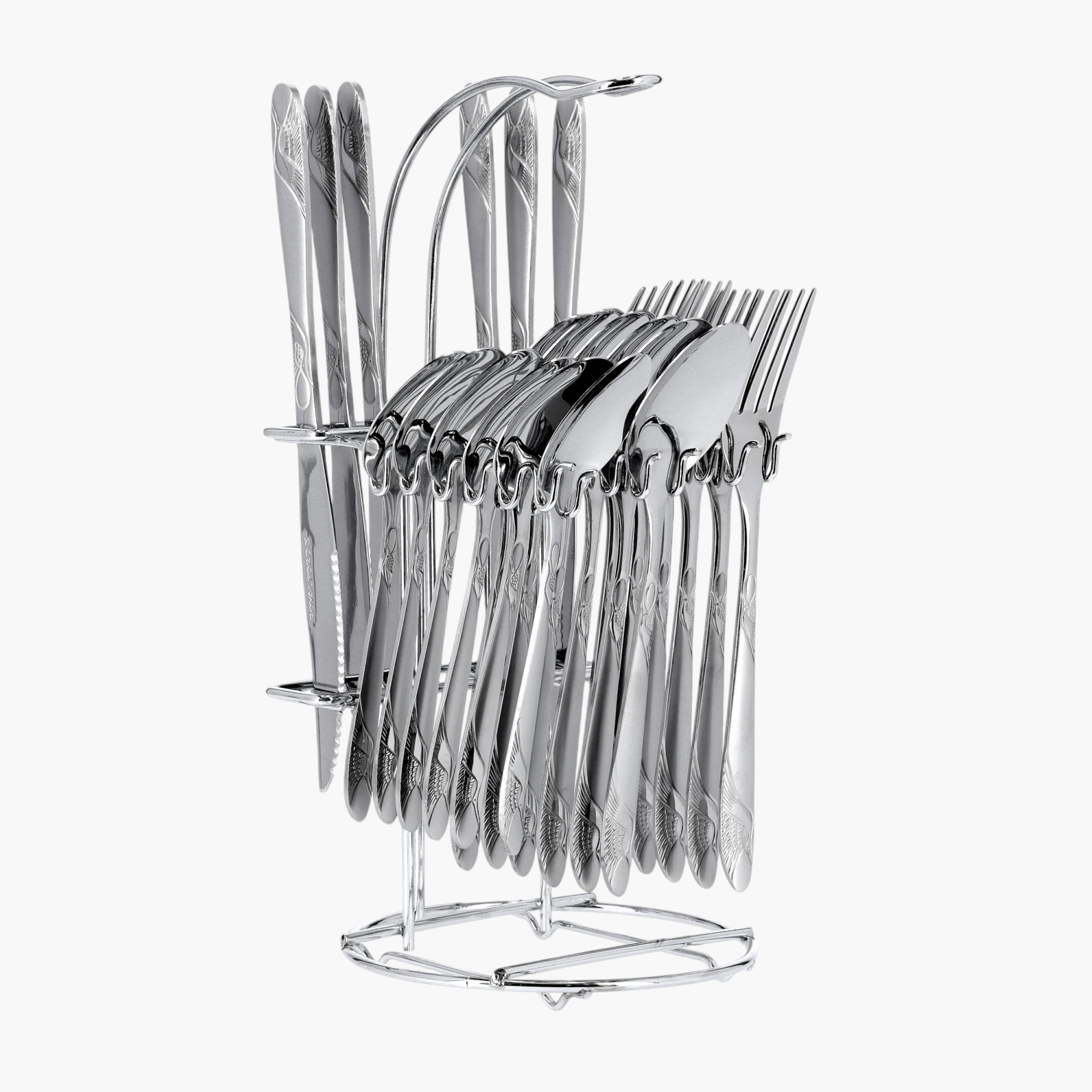 طقم أدوات مائدة ستانلس ستيل 24 قطعة من رويال فورد-household-dining-cutlery-cutlerysets-image-1