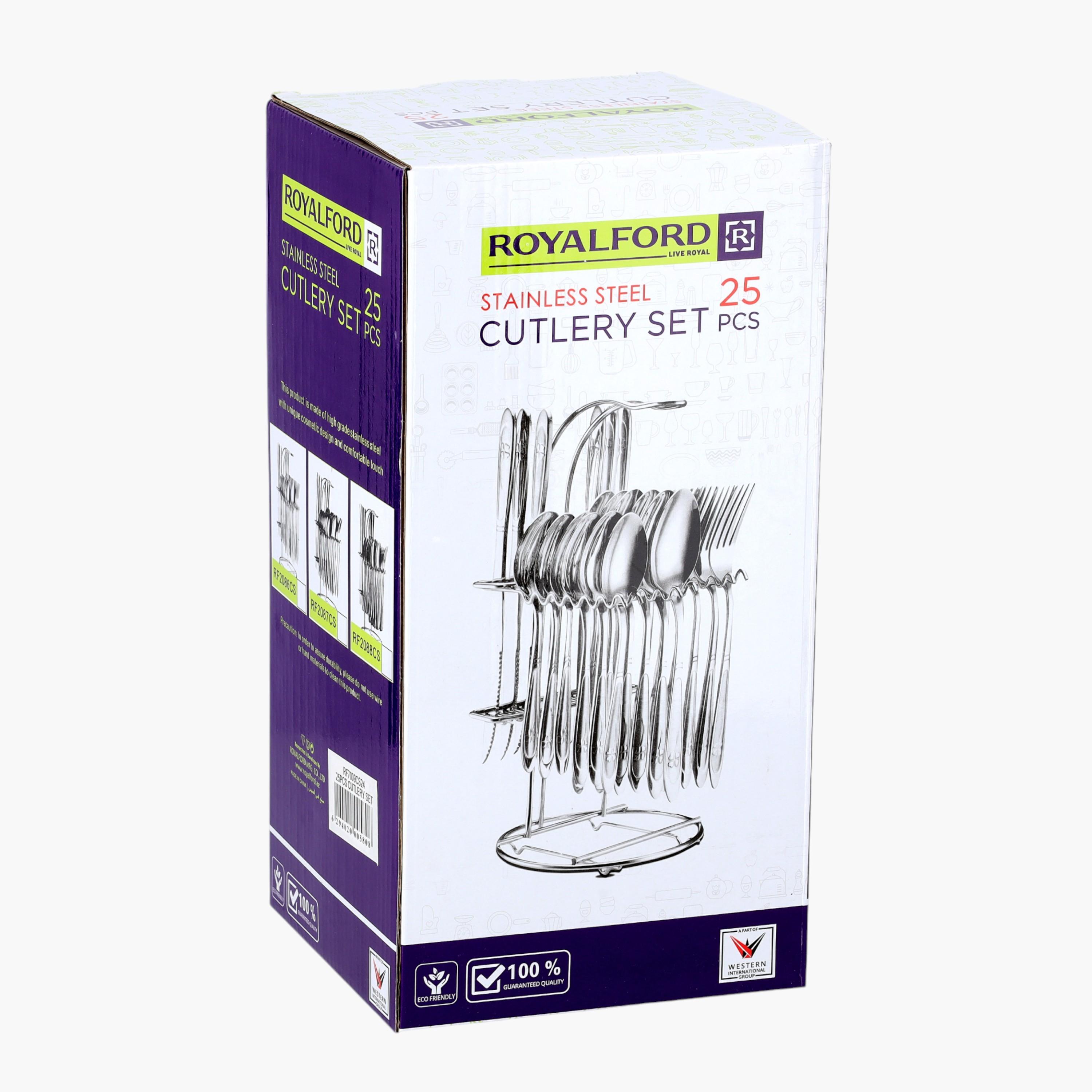 طقم أدوات مائدة ستانلس ستيل 24 قطعة من رويال فورد-household-dining-cutlery-cutlerysets-image-10