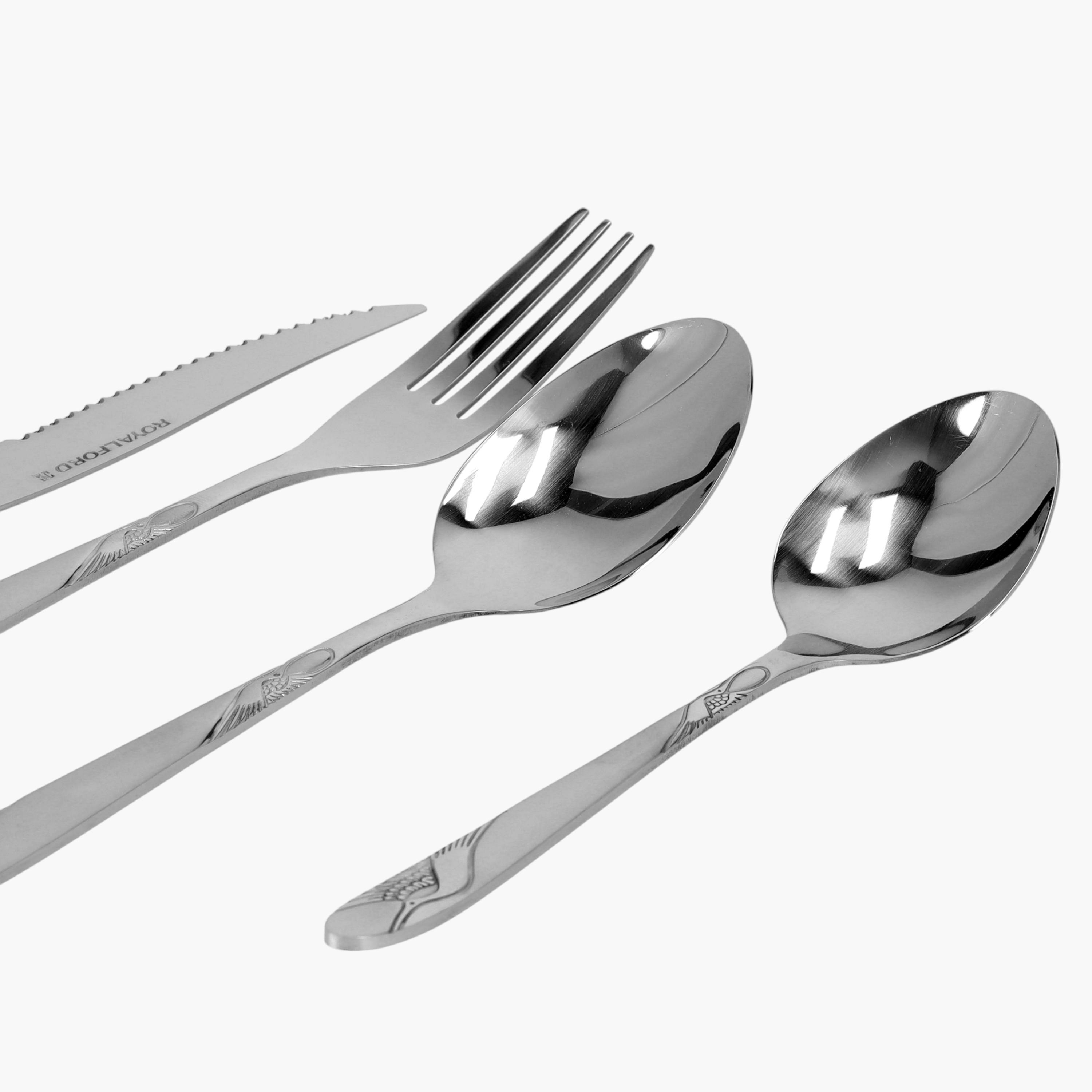 طقم أدوات مائدة ستانلس ستيل 24 قطعة من رويال فورد-household-dining-cutlery-cutlerysets-image-3