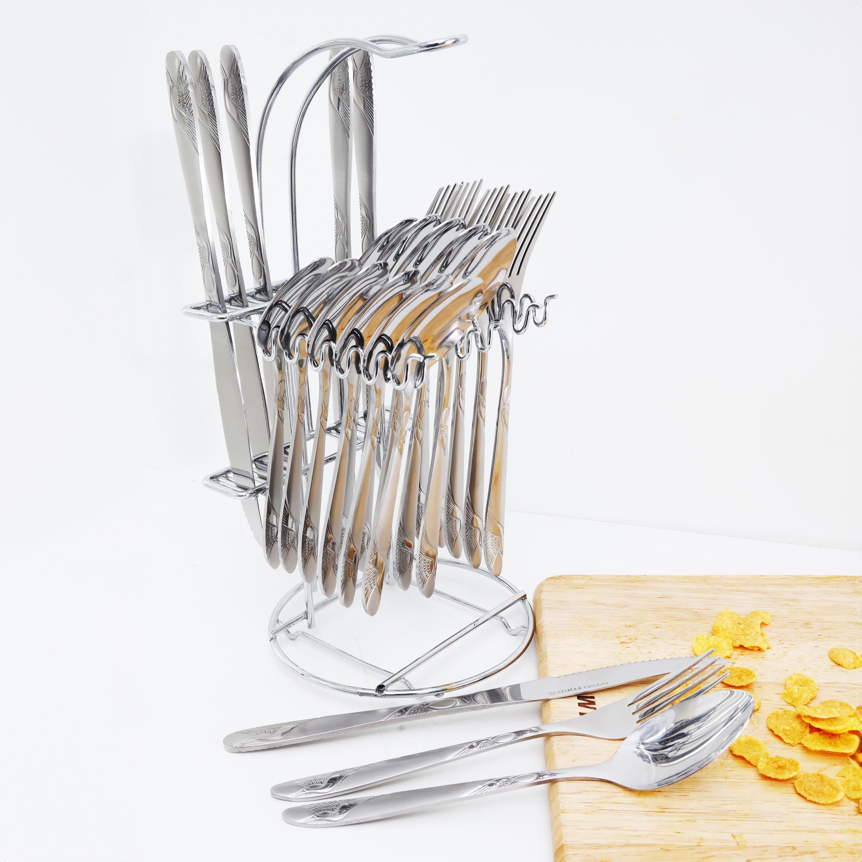 طقم أدوات مائدة ستانلس ستيل 24 قطعة من رويال فورد-household-dining-cutlery-cutlerysets-image-7