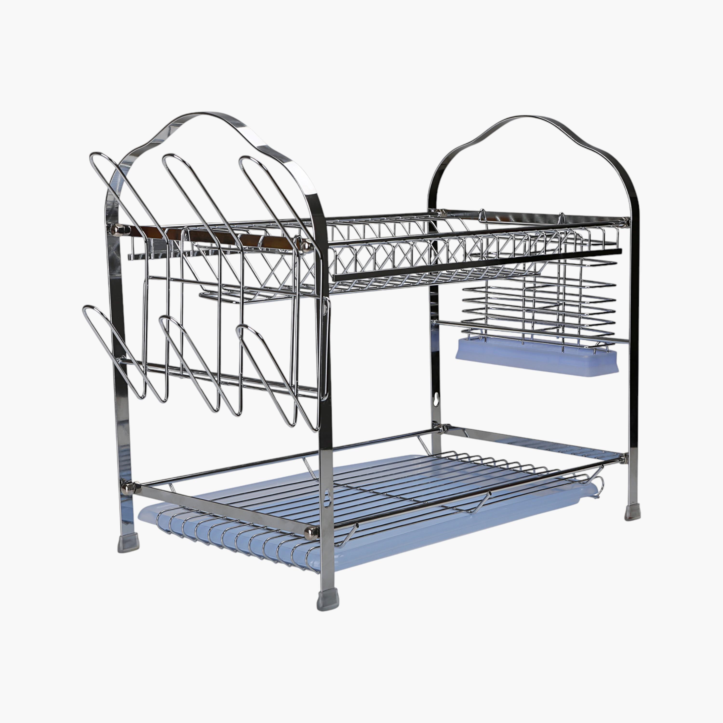 Royalford 2-Tier Wall Hanging Dish Rack-household-kitchen-dishwashingandaccessories-dishracks-image-6