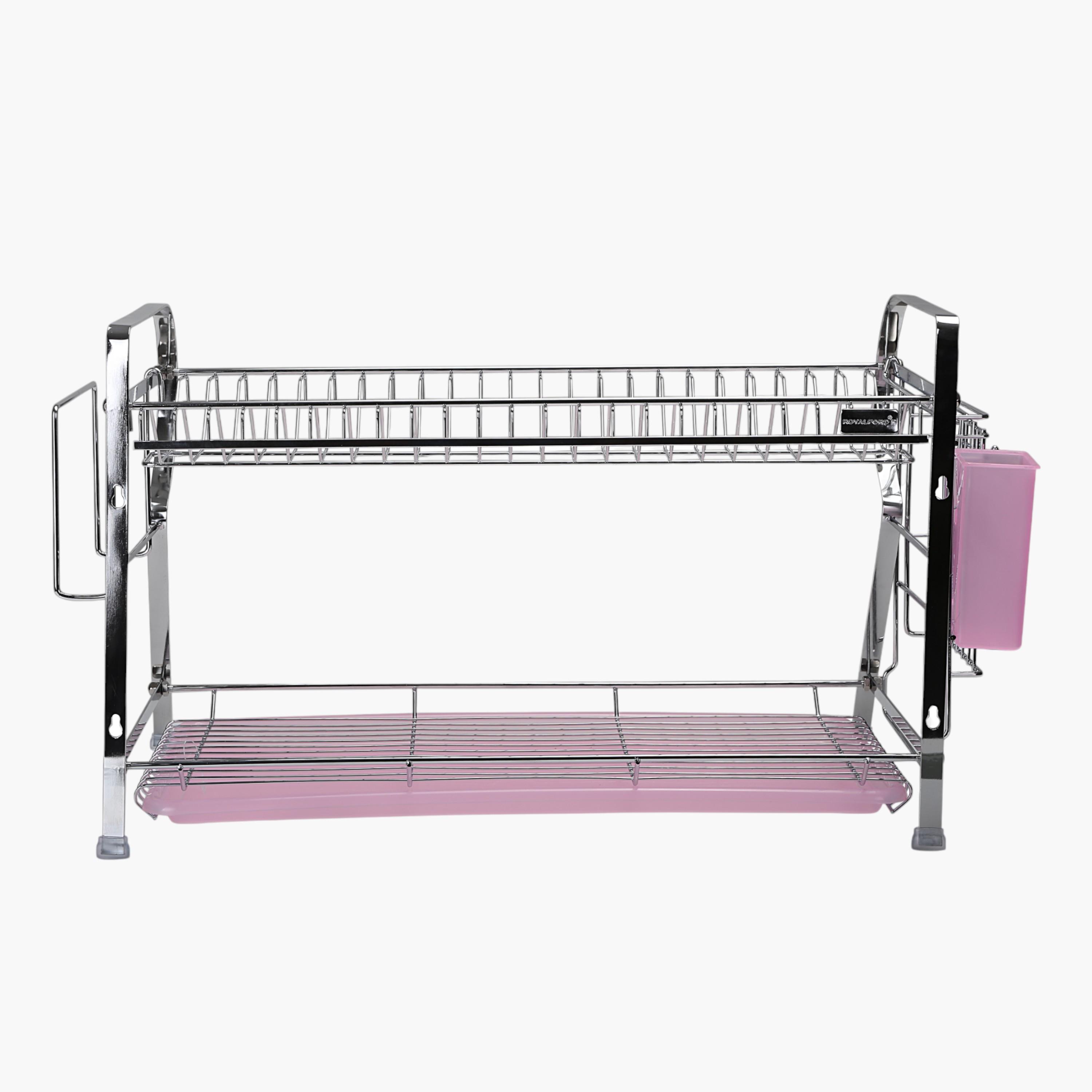 Royalford 2-Layer Wall Hanging Dish Rack-household-kitchen-dishwashingandaccessories-dishracks-image-2