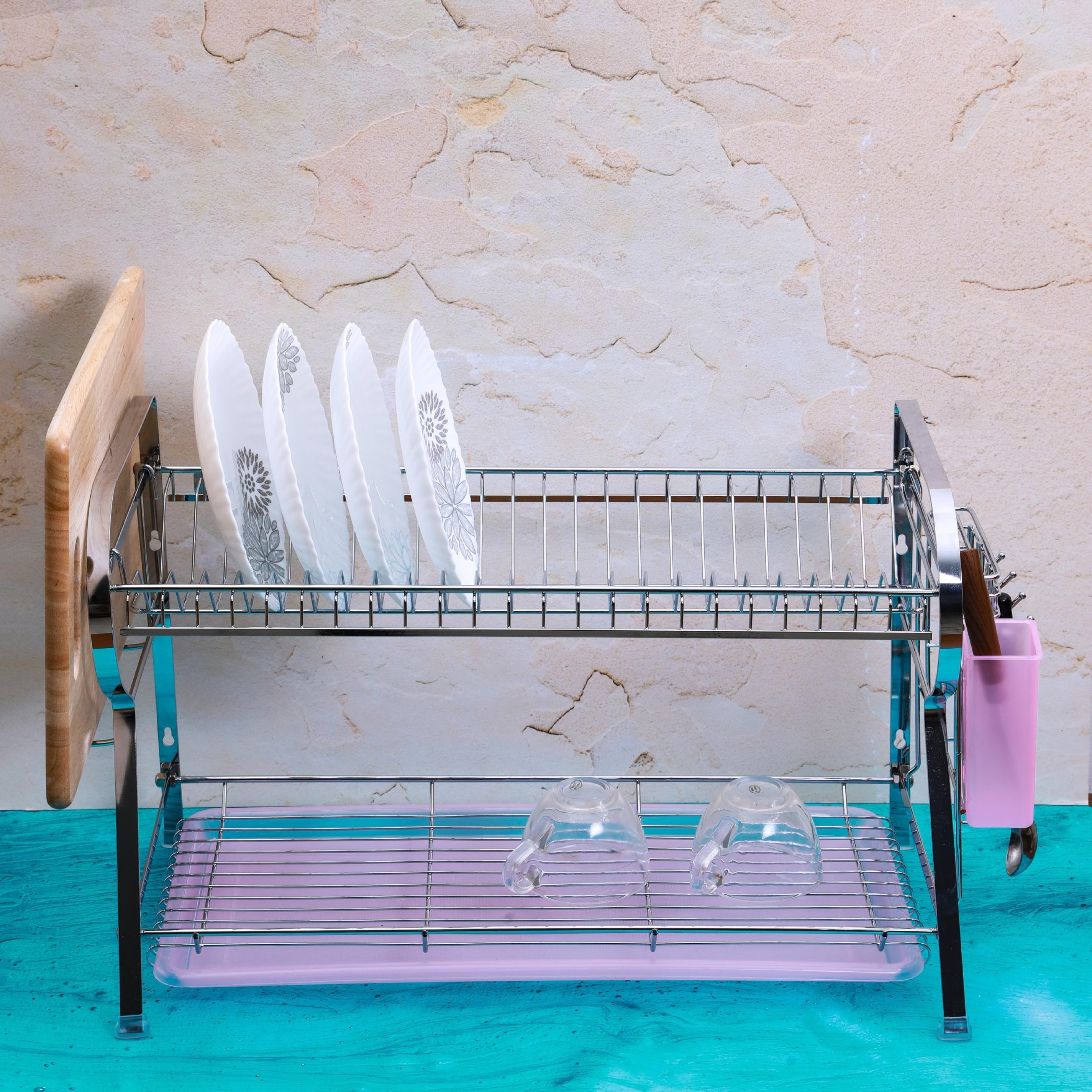 Royalford 2-Layer Wall Hanging Dish Rack-household-kitchen-dishwashingandaccessories-dishracks-image-6