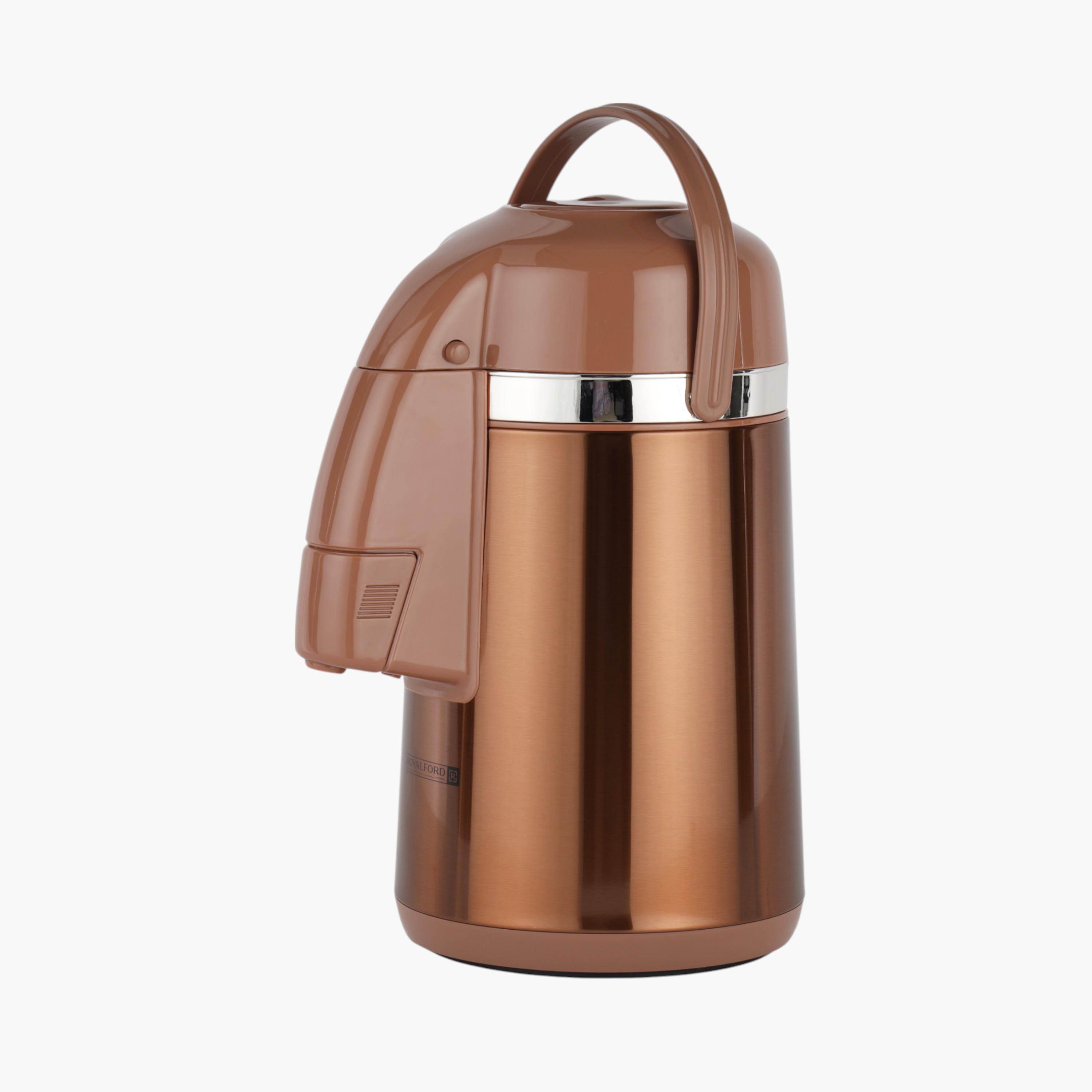Royalford Double Wall Thermic Airpot Vacuum Flask - 2.5 L-household-dining-teaandcoffee-vacuumflaskscoffeeandteapots-image-1