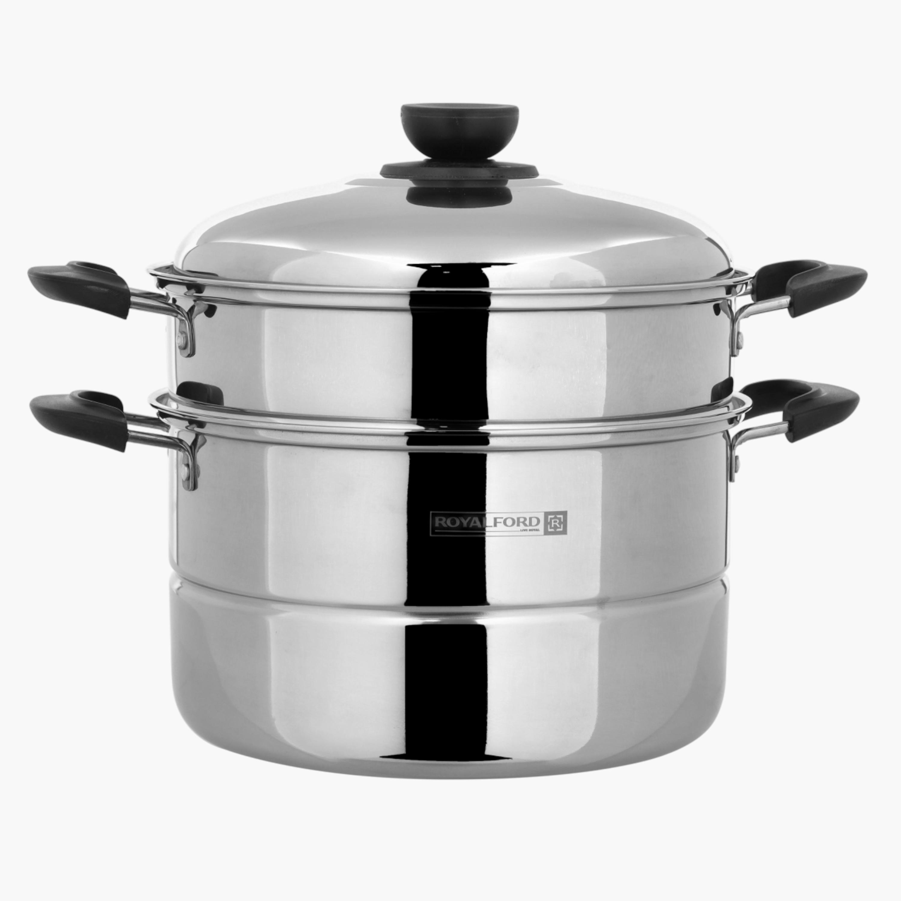 قدر بخار ستانلس ستيل مزدوج الطبقات من رويال فورد - 26 سم-household-kitchen-kitchentoolsandutensils-image-1