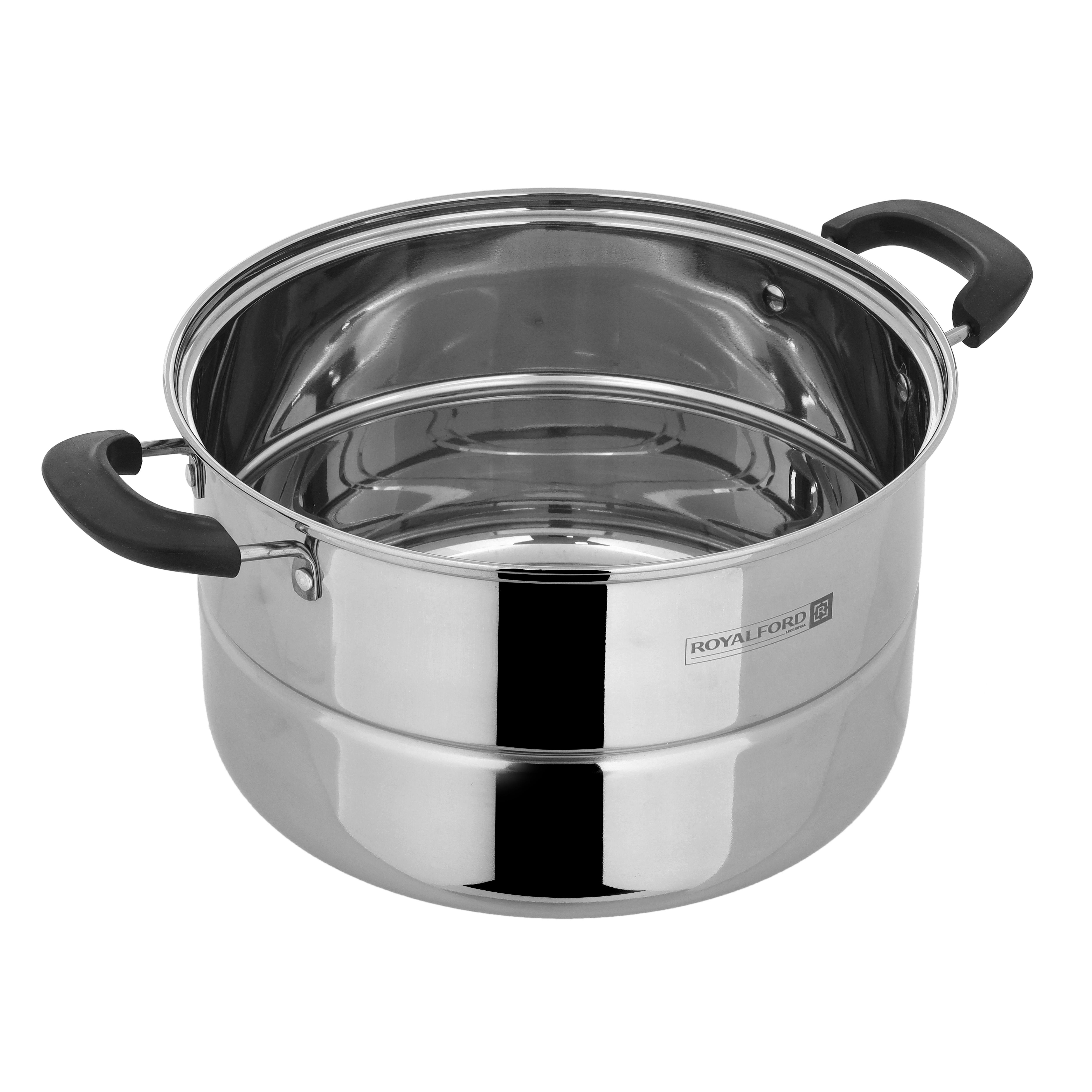 قدر بخار ستانلس ستيل مزدوج الطبقات من رويال فورد - 26 سم-household-kitchen-kitchentoolsandutensils-image-4