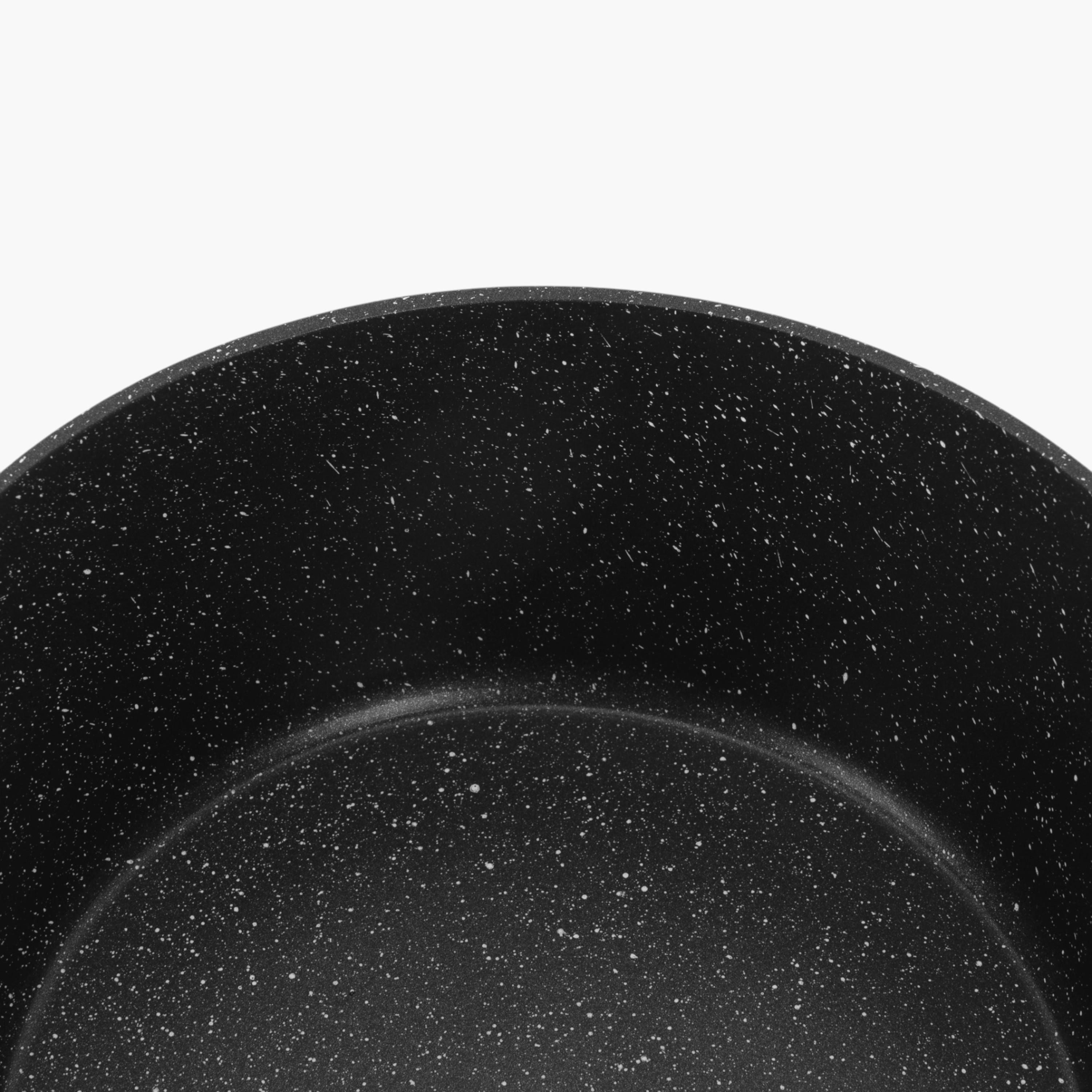 Royalford Smart Granite Forged Aluminium Non-Stick Casserole with Glass Lid - 28 cms-household-kitchen-cookware-potsandpans-image-2