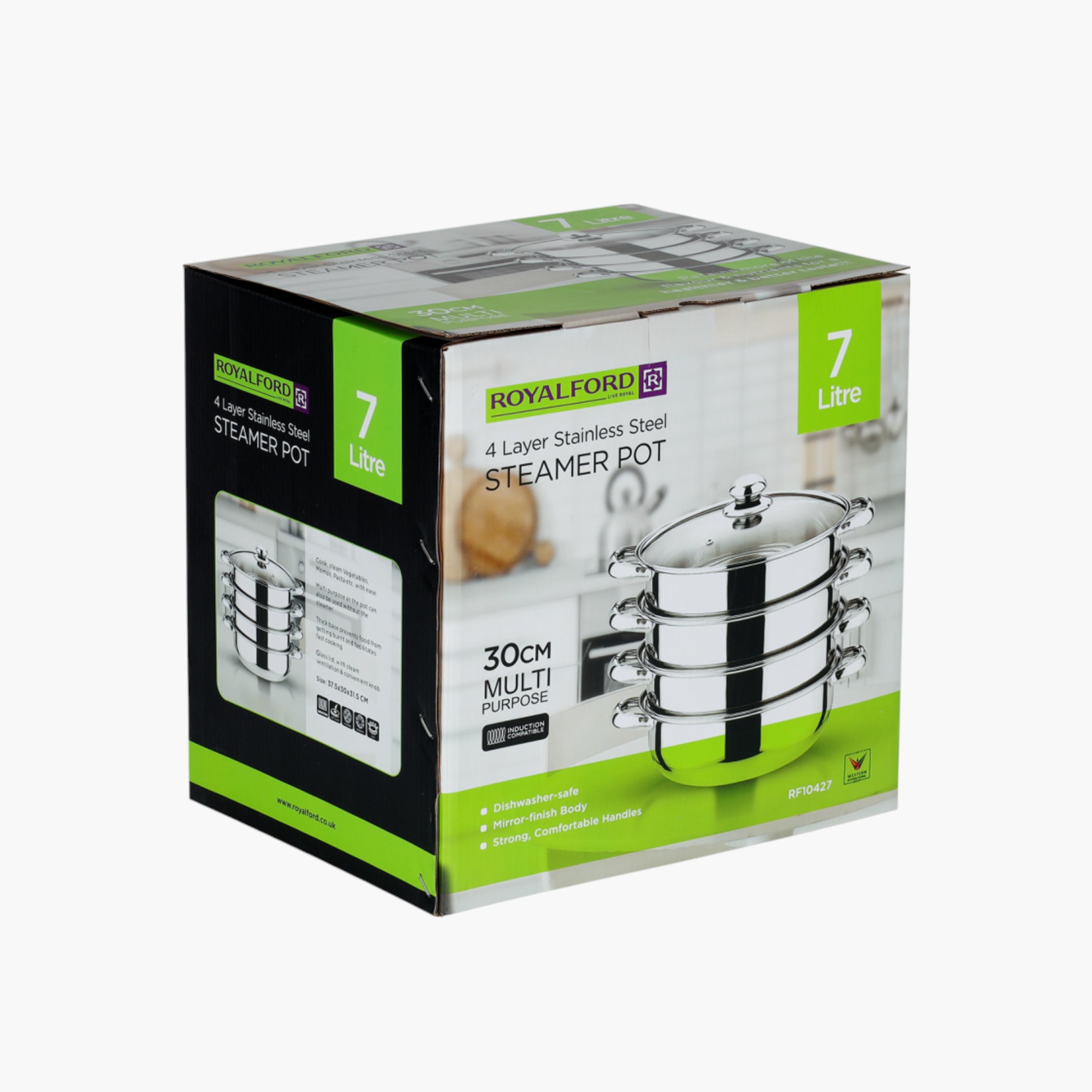 Multipurpose 4-Layer Stainless Steel Steamer Pot with Lid-household-kitchen-kitchentoolsandutensils-image-4