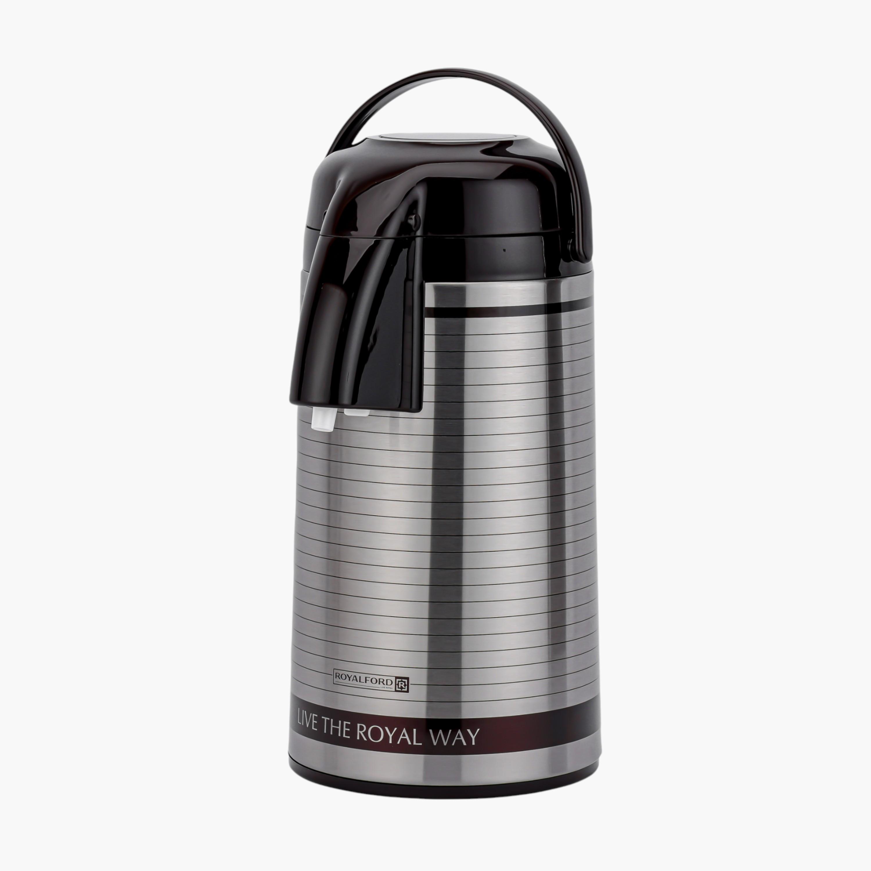 Royalford Double Wall Vacuum Insulation Airpot Flask - 3 L-household-kitchen-cookware-potsandpans-image-1