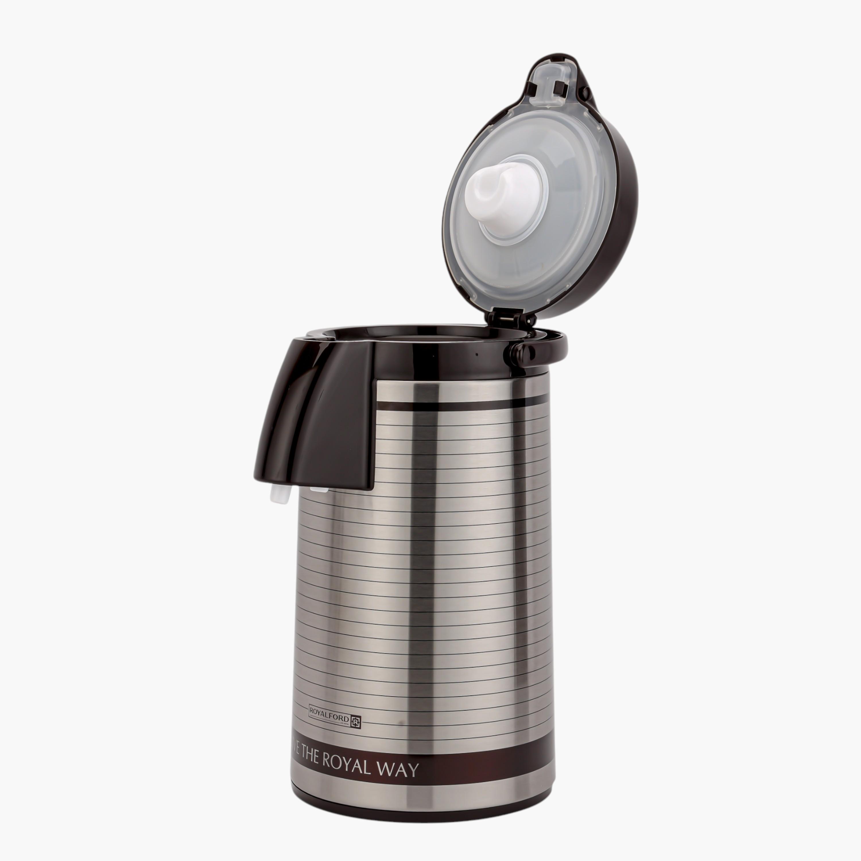 Royalford Double Wall Vacuum Insulation Airpot Flask - 3 L-household-kitchen-cookware-potsandpans-image-7
