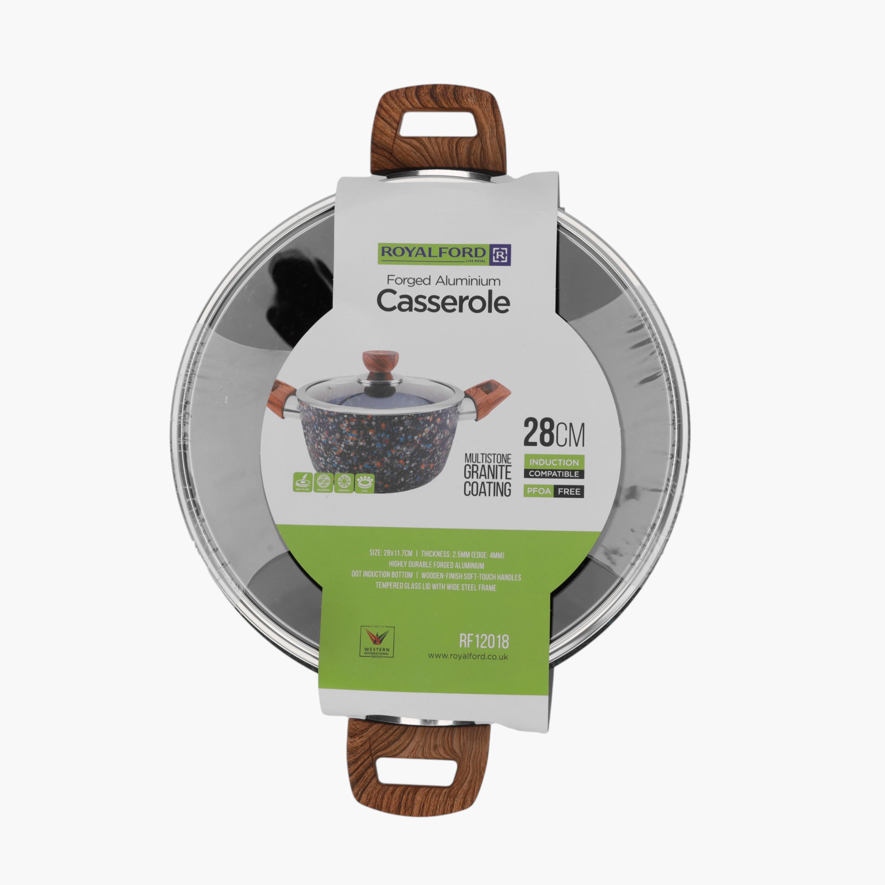 Forged Aluminium Non-Stick Casserole - 28 cms-household-kitchen-cookware-potsandpans-image-7