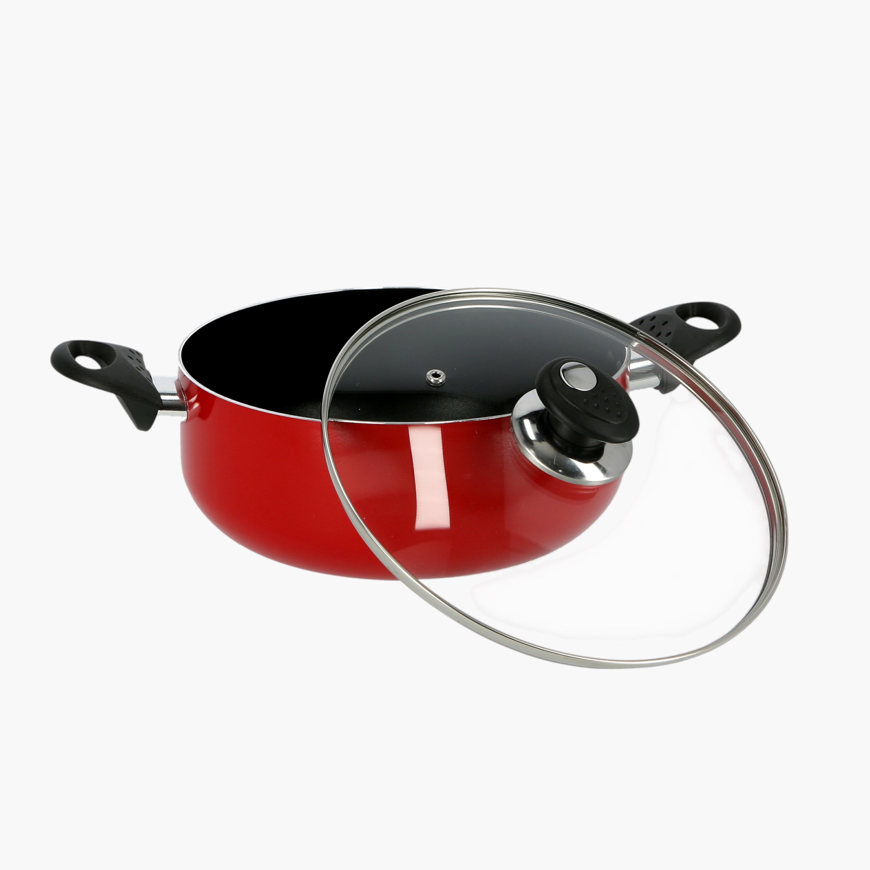 كسرولة غير قابلة للالتصاق بغطاء زجاج من رويال فورد - 32 سم-household-kitchen-cookware-potsandpans-image-2