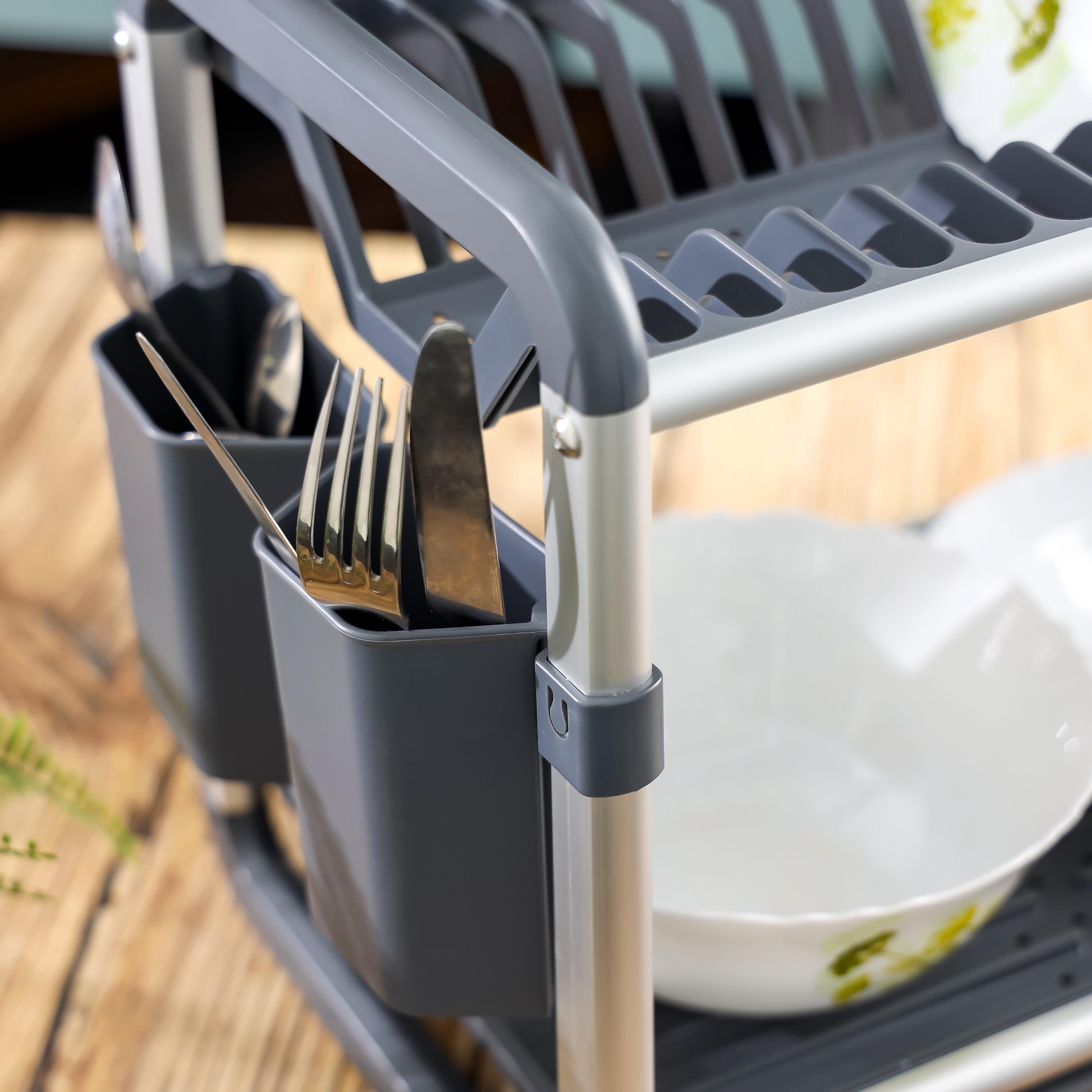 سلة ألمنيوم طابقين لتجفيف الأطباق من رويال فورد-household-kitchen-dishwashingandaccessories-dishracks-image-2