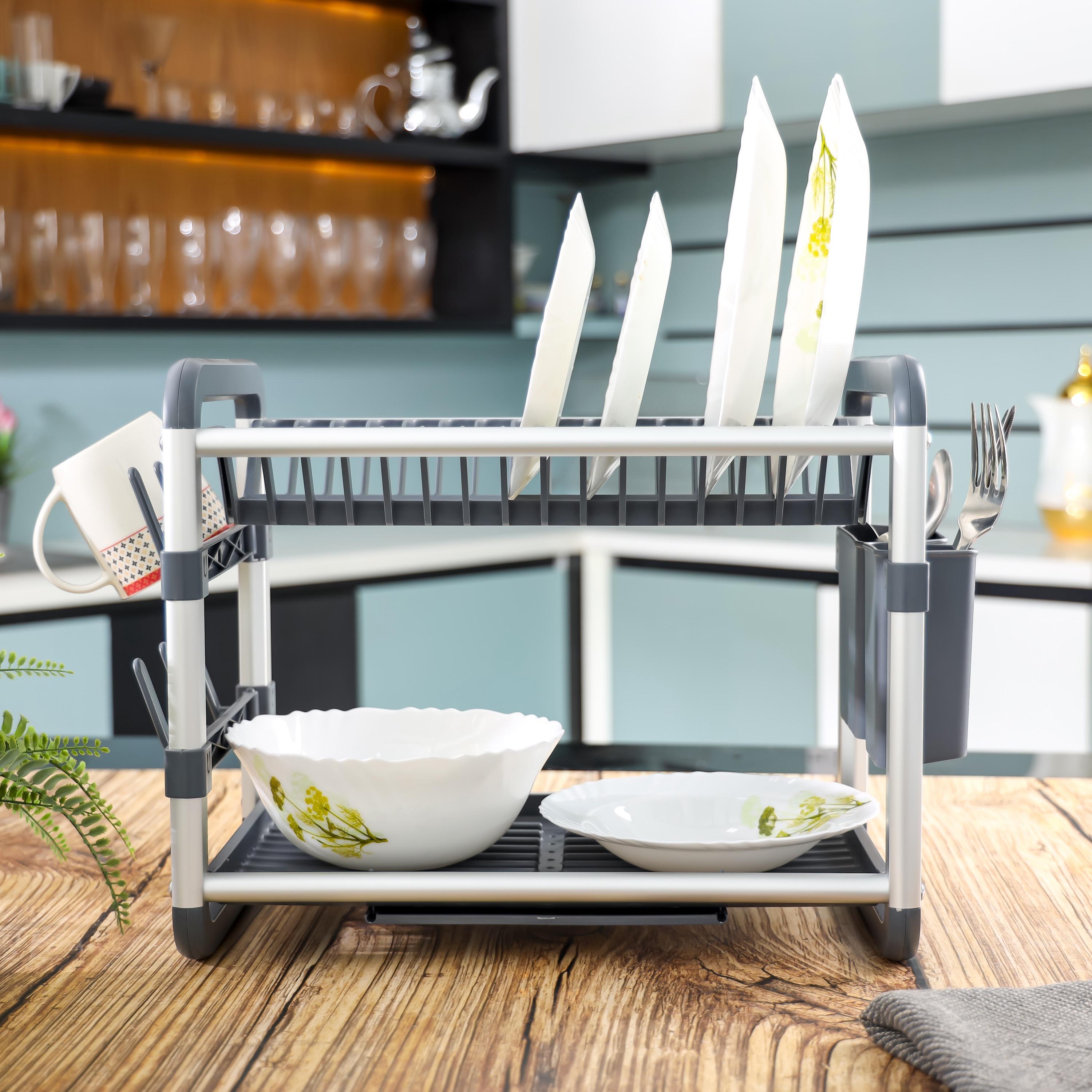 سلة ألمنيوم طابقين لتجفيف الأطباق من رويال فورد-household-kitchen-dishwashingandaccessories-dishracks-image-7