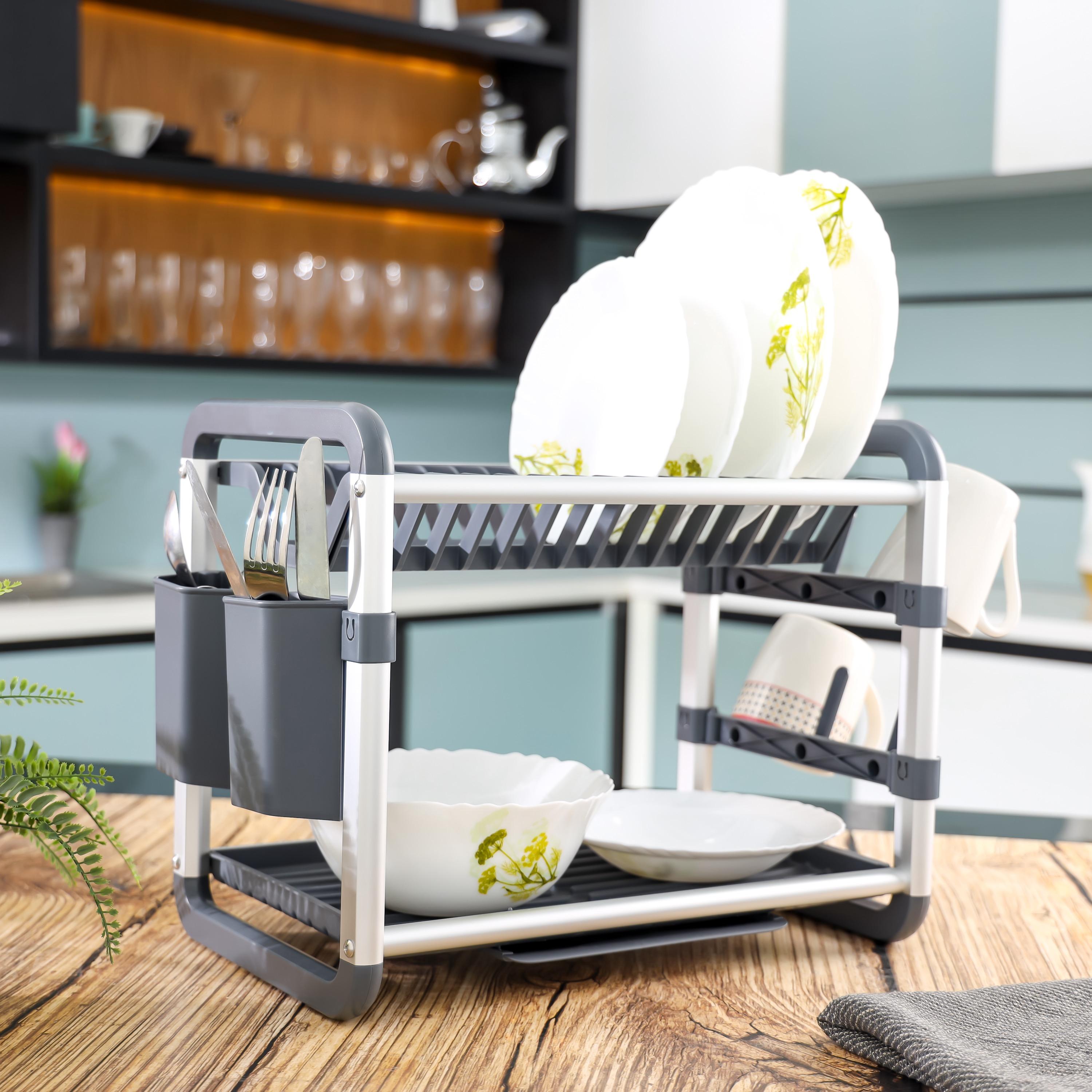 سلة ألمنيوم طابقين لتجفيف الأطباق من رويال فورد-household-kitchen-dishwashingandaccessories-dishracks-image-9