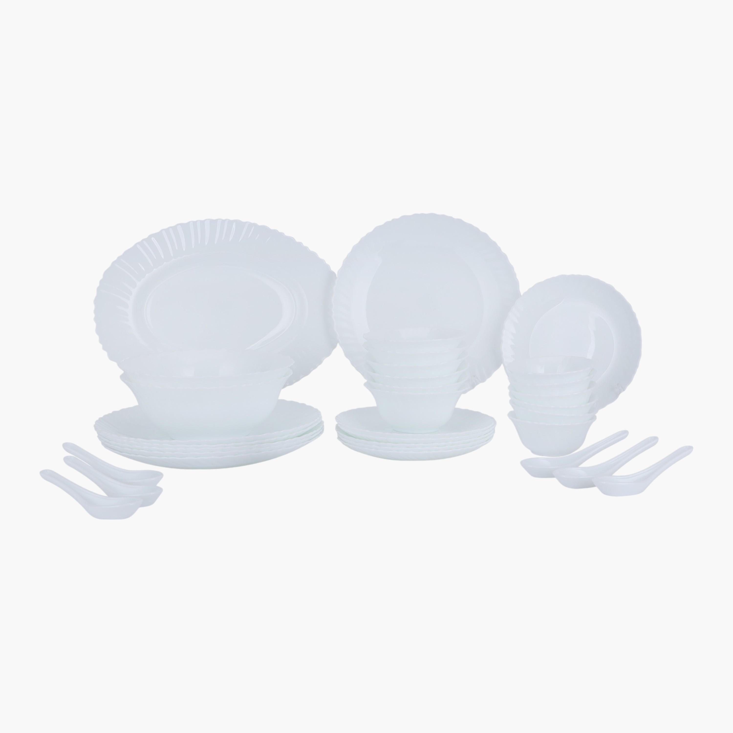 Royalford 33-Piece Classic Opalware Dinner Set-household-dining-dinnerware-dinnersets-image-1