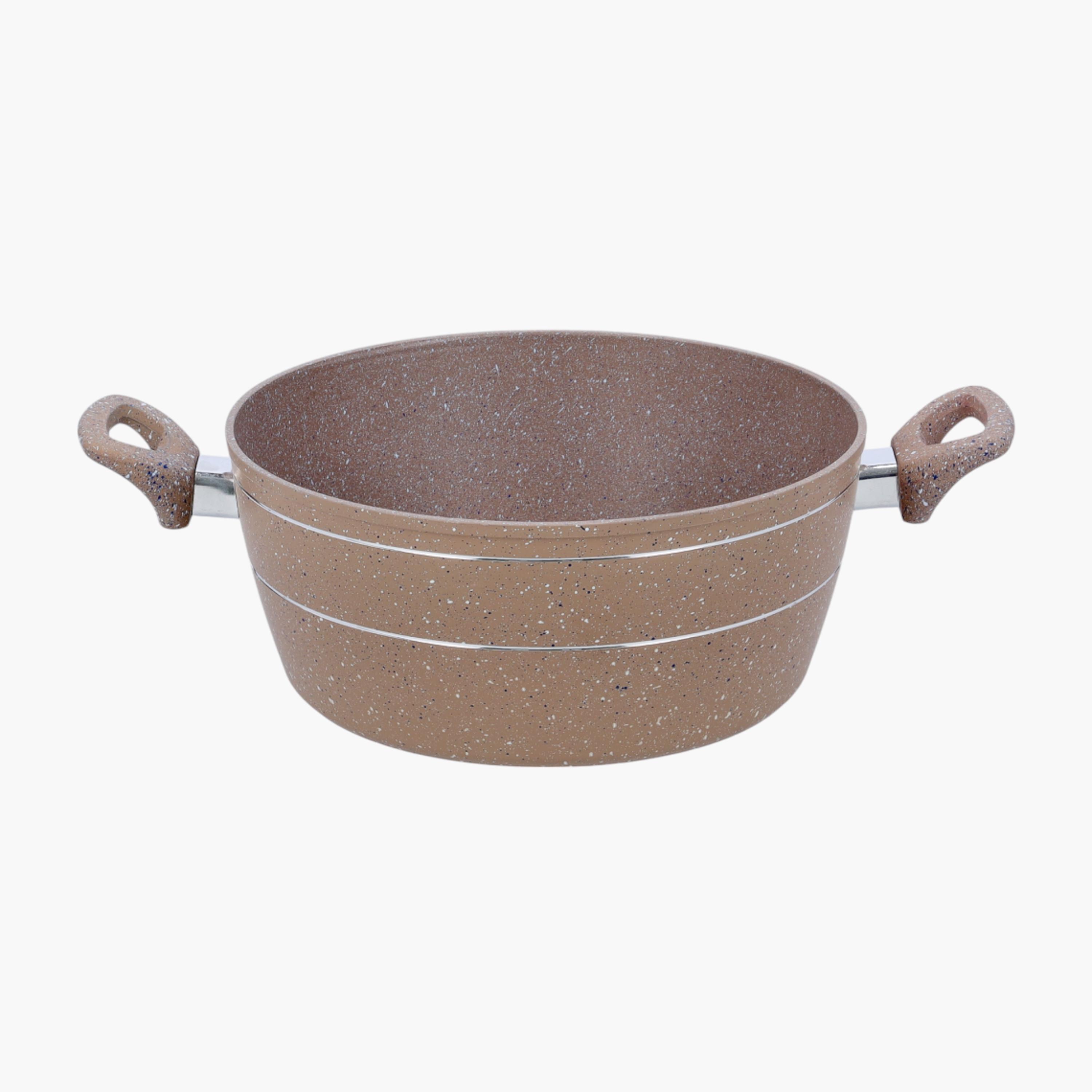 Granite Non-Stick Casserole with Glass Lid - 30 cms-household-kitchen-cookware-potsandpans-image-2