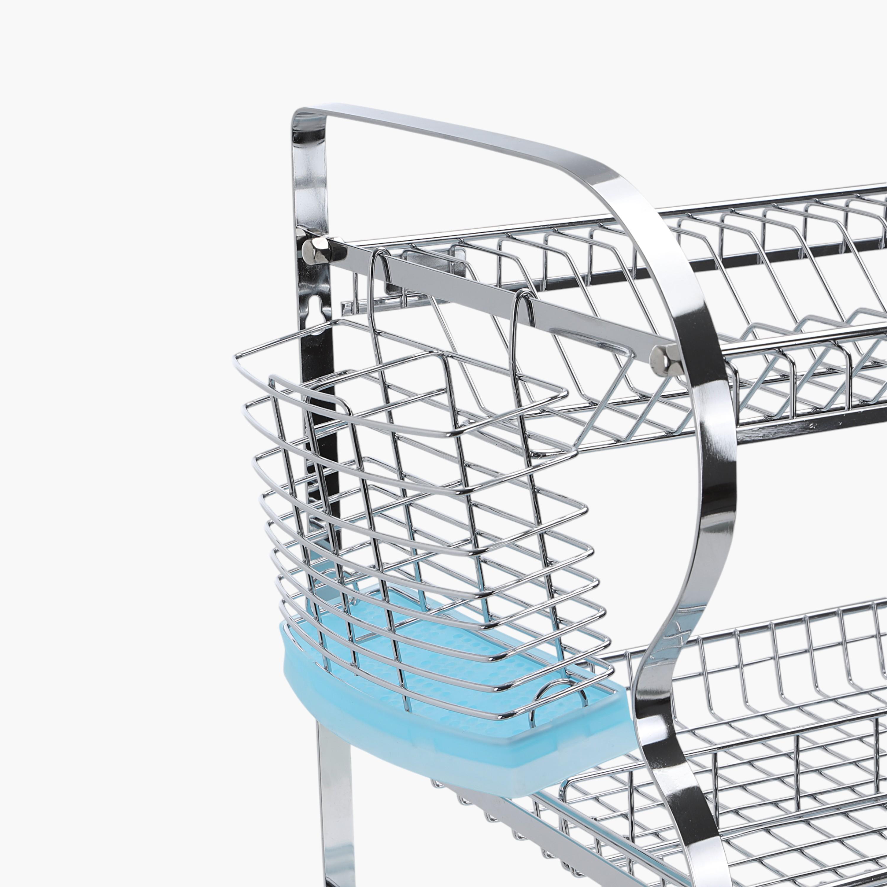 Metal 3-Tier Dish Rack with Drainer Tray-household-kitchen-dishwashingandaccessories-dishracks-image-3