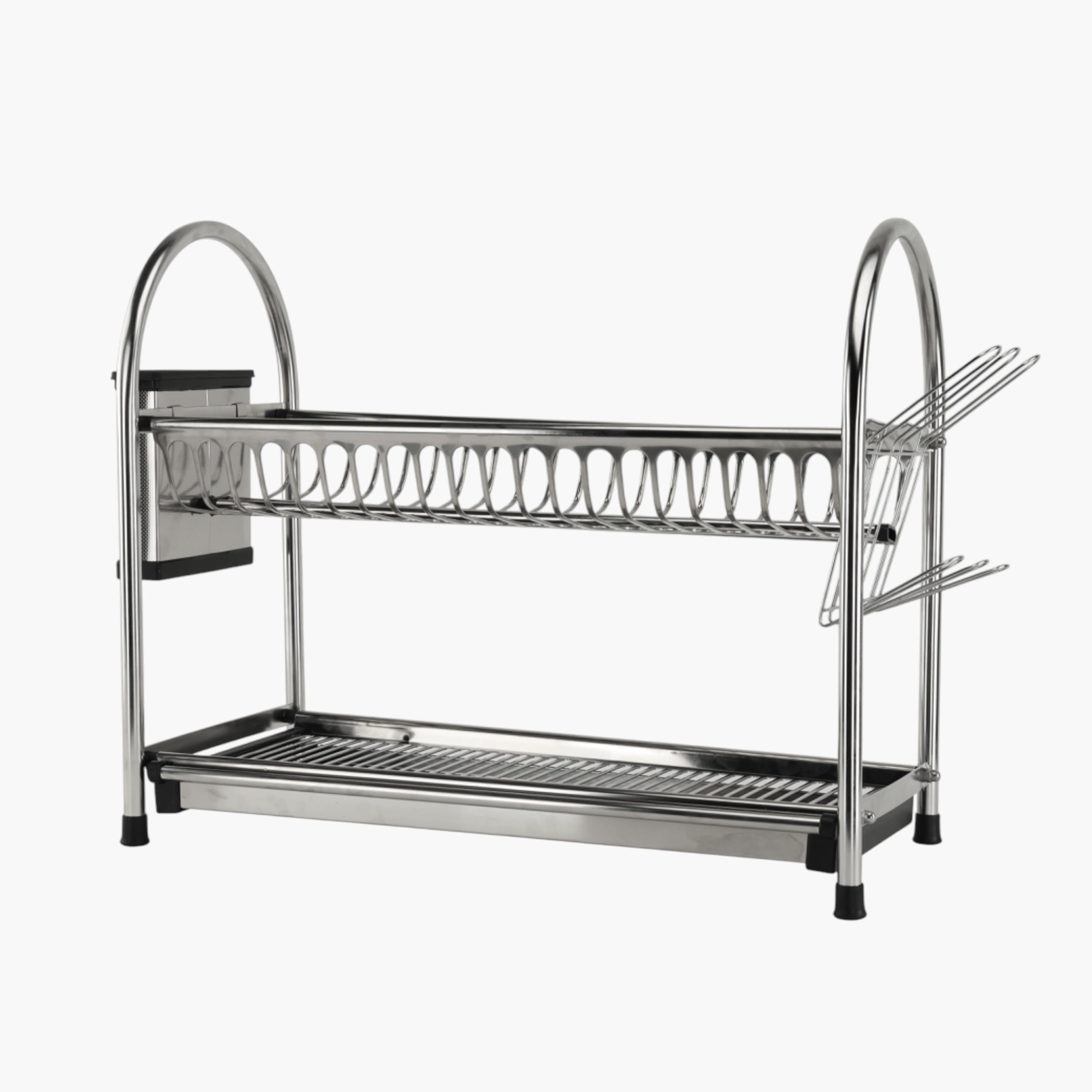Royalford 2-Layer Stainless Steel Dish Rack-household-kitchen-dishwashingandaccessories-dishracks-image-1