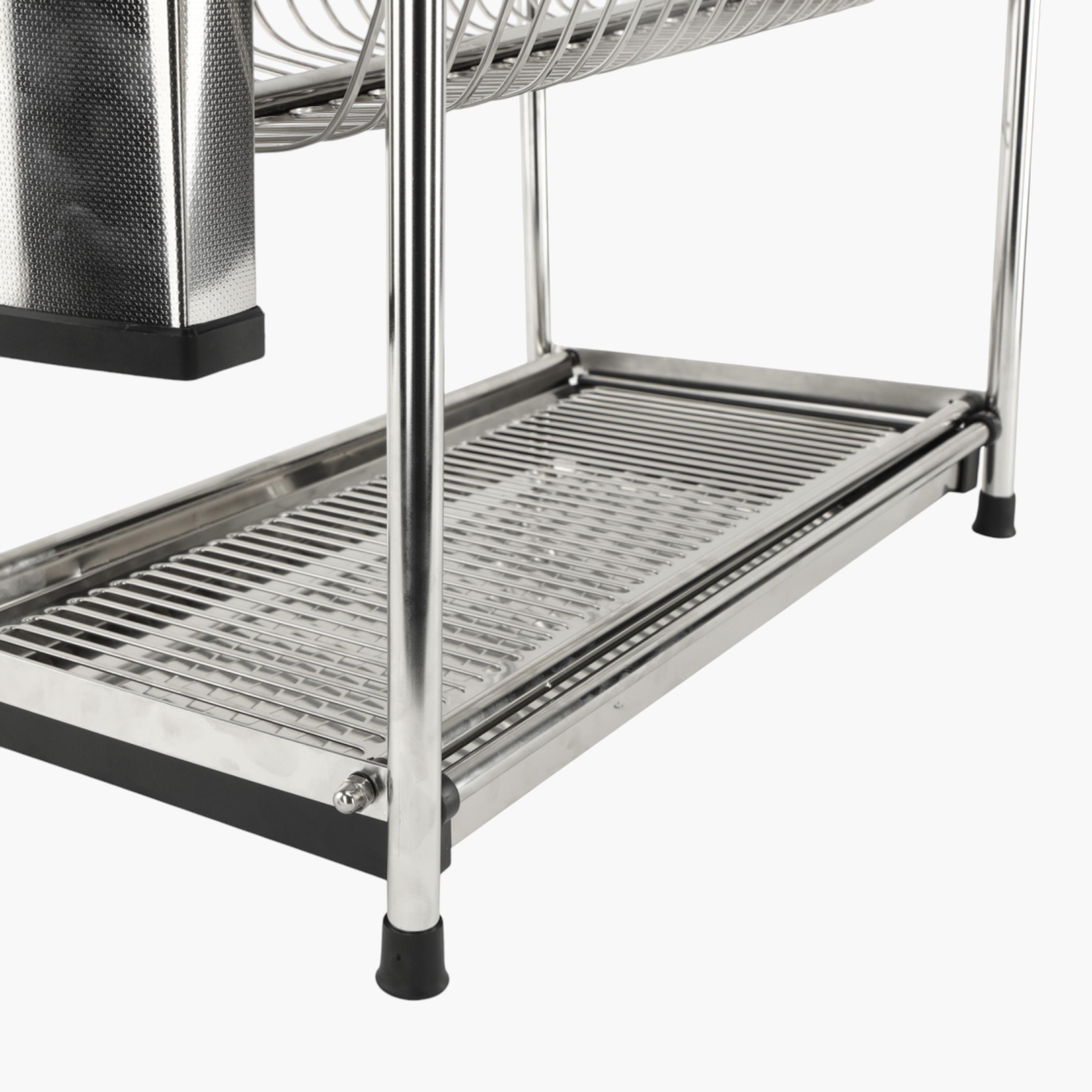 Royalford 2-Layer Stainless Steel Dish Rack-household-kitchen-dishwashingandaccessories-dishracks-image-3