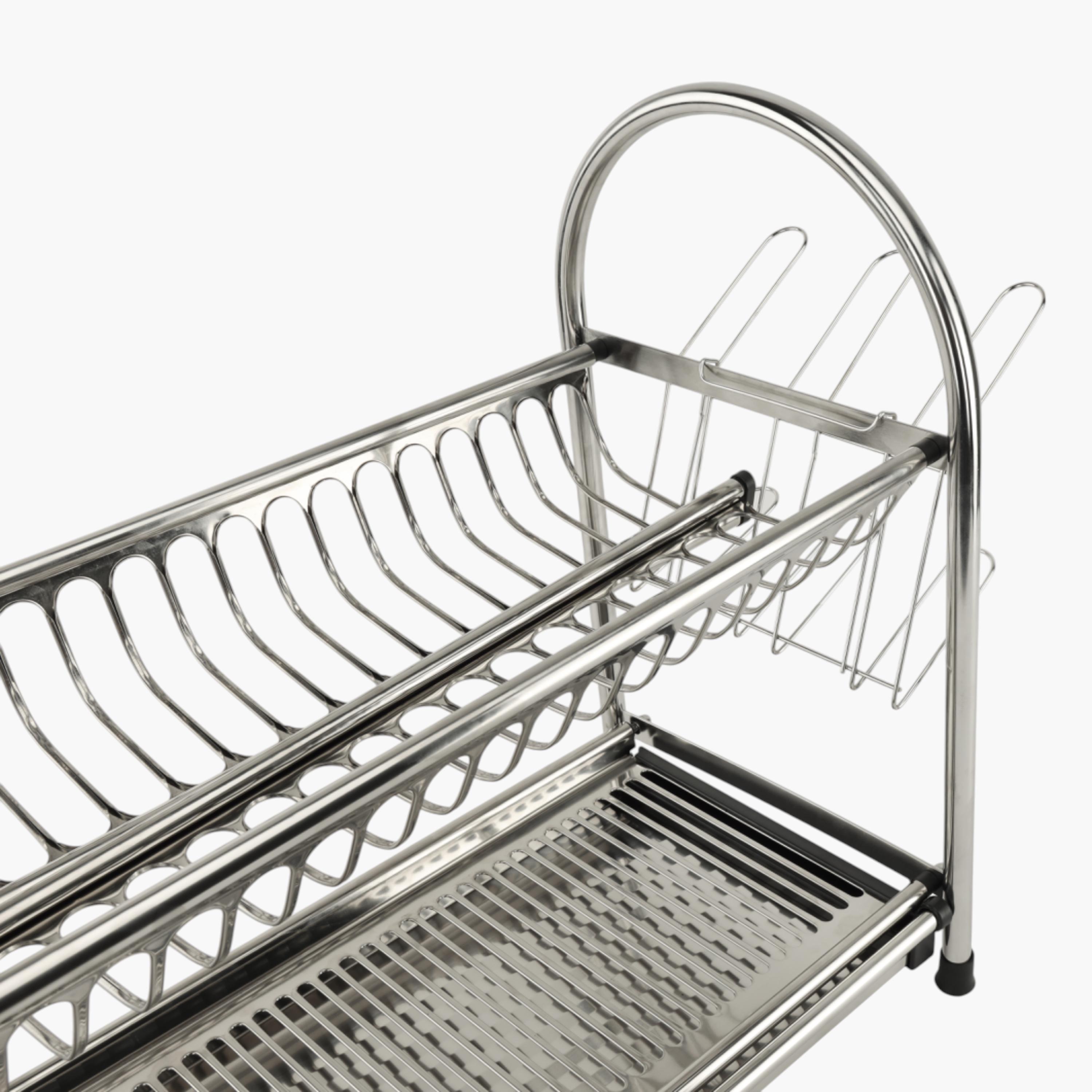 Royalford 2-Layer Stainless Steel Dish Rack-household-kitchen-dishwashingandaccessories-dishracks-image-4