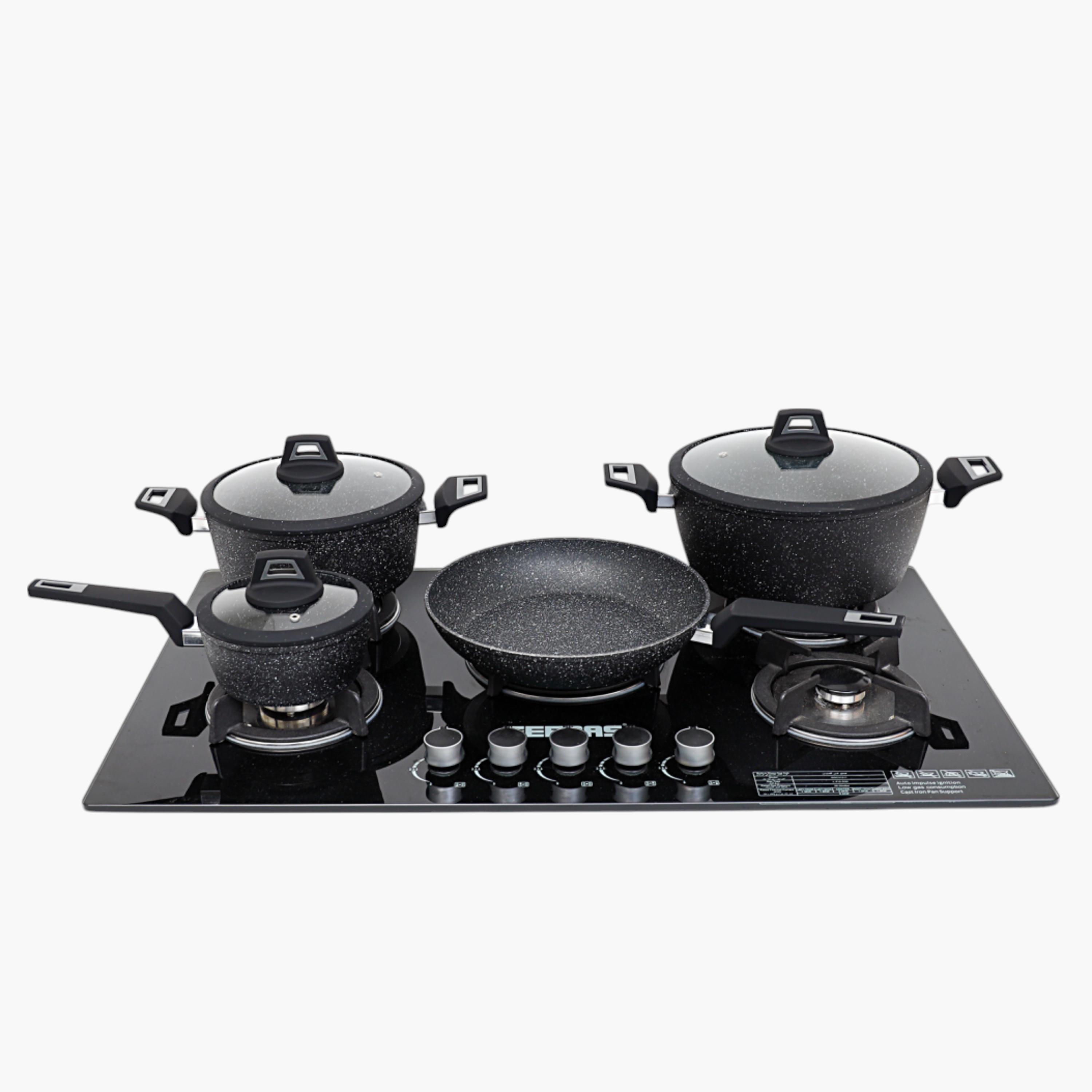 Royalford Chef Art 7-Piece Aluminium Cookware Set-household-kitchen-cookware-cookwareandsets-image-1