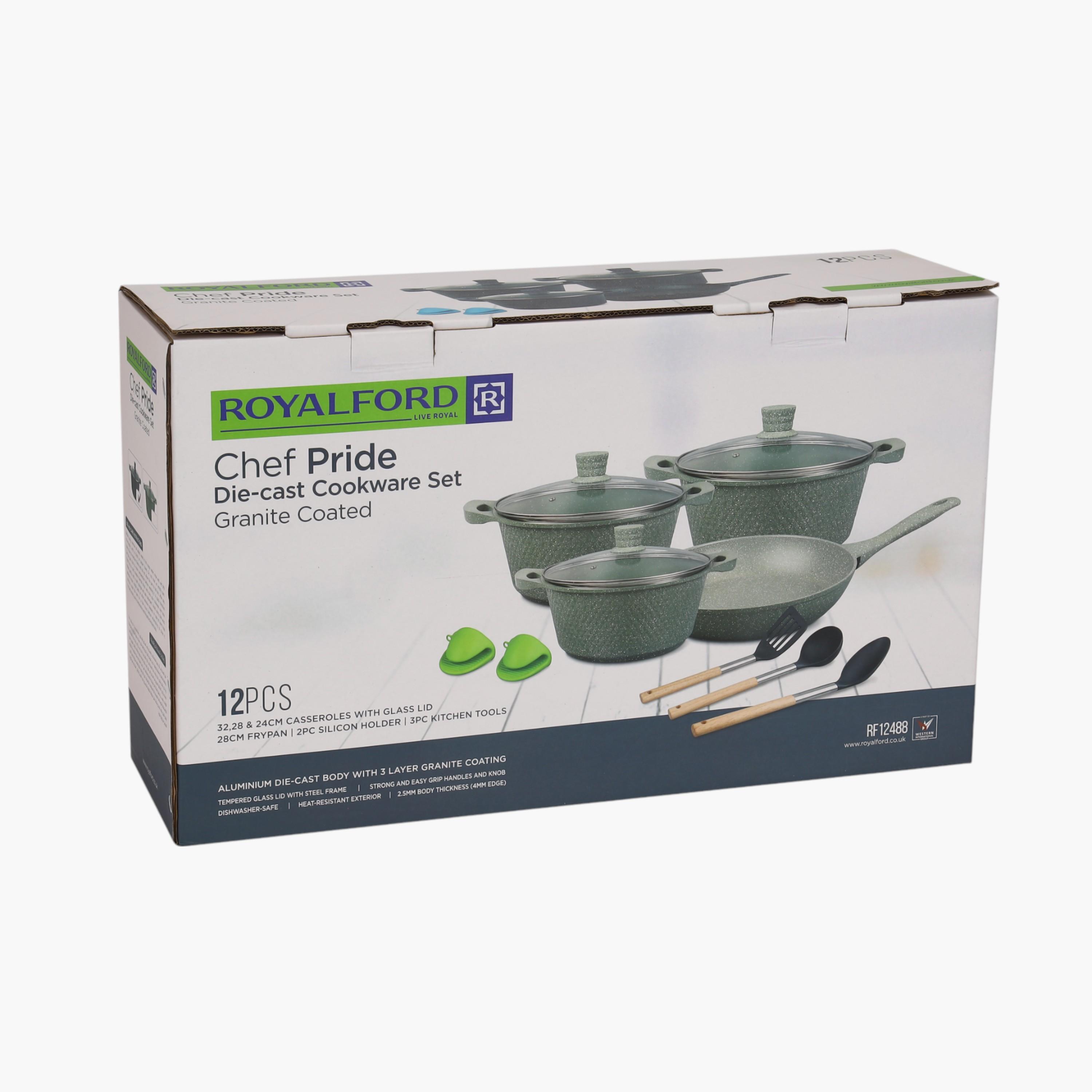 Royalford 12-Piece Chef Pride Die-Cast Aluminum Non-Stick Cookware Set-household-kitchen-cookware-cookwareandsets-image-11