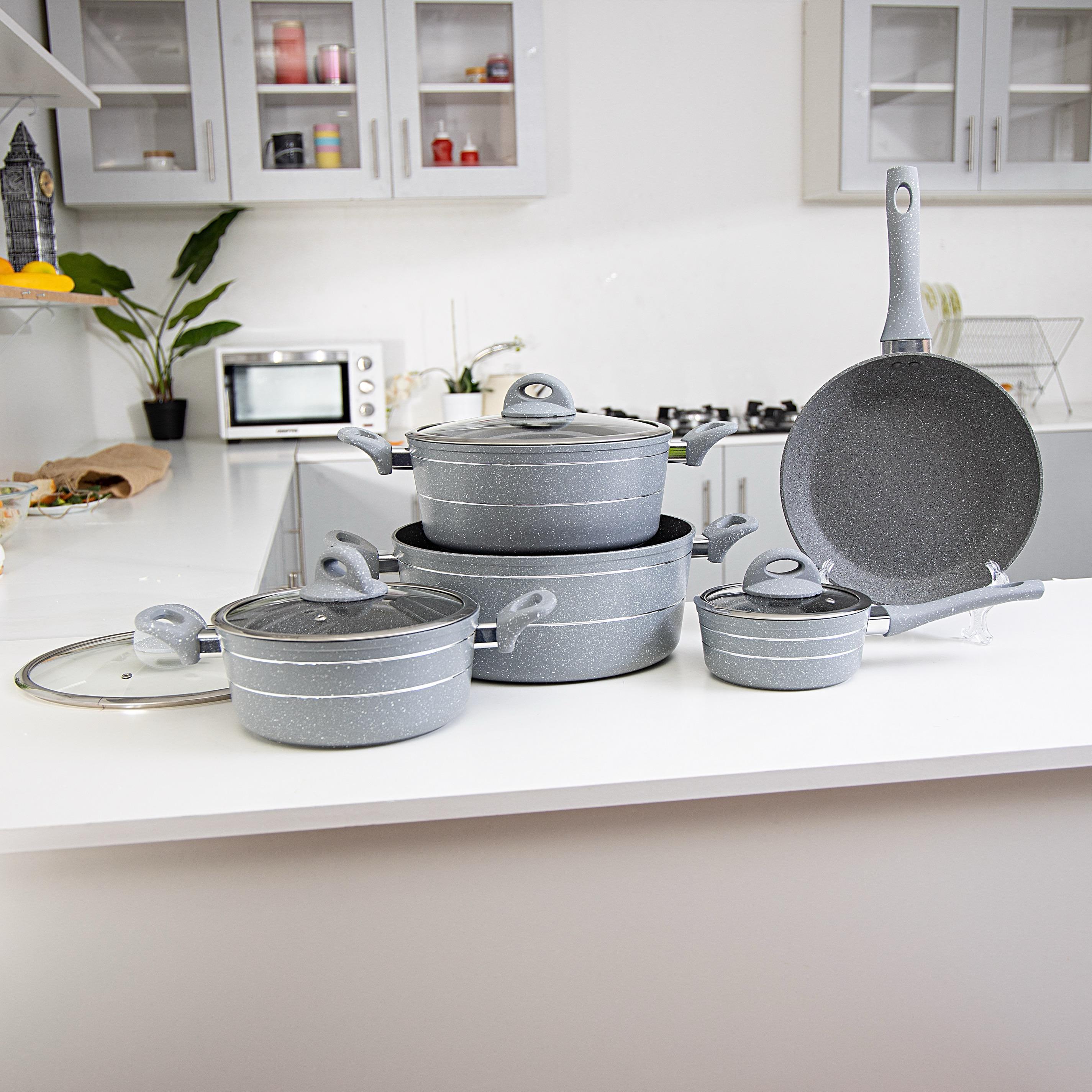 Forged Aluminium 9-Piece Cookware Set-household-kitchen-cookware-cookwareandsets-image-3