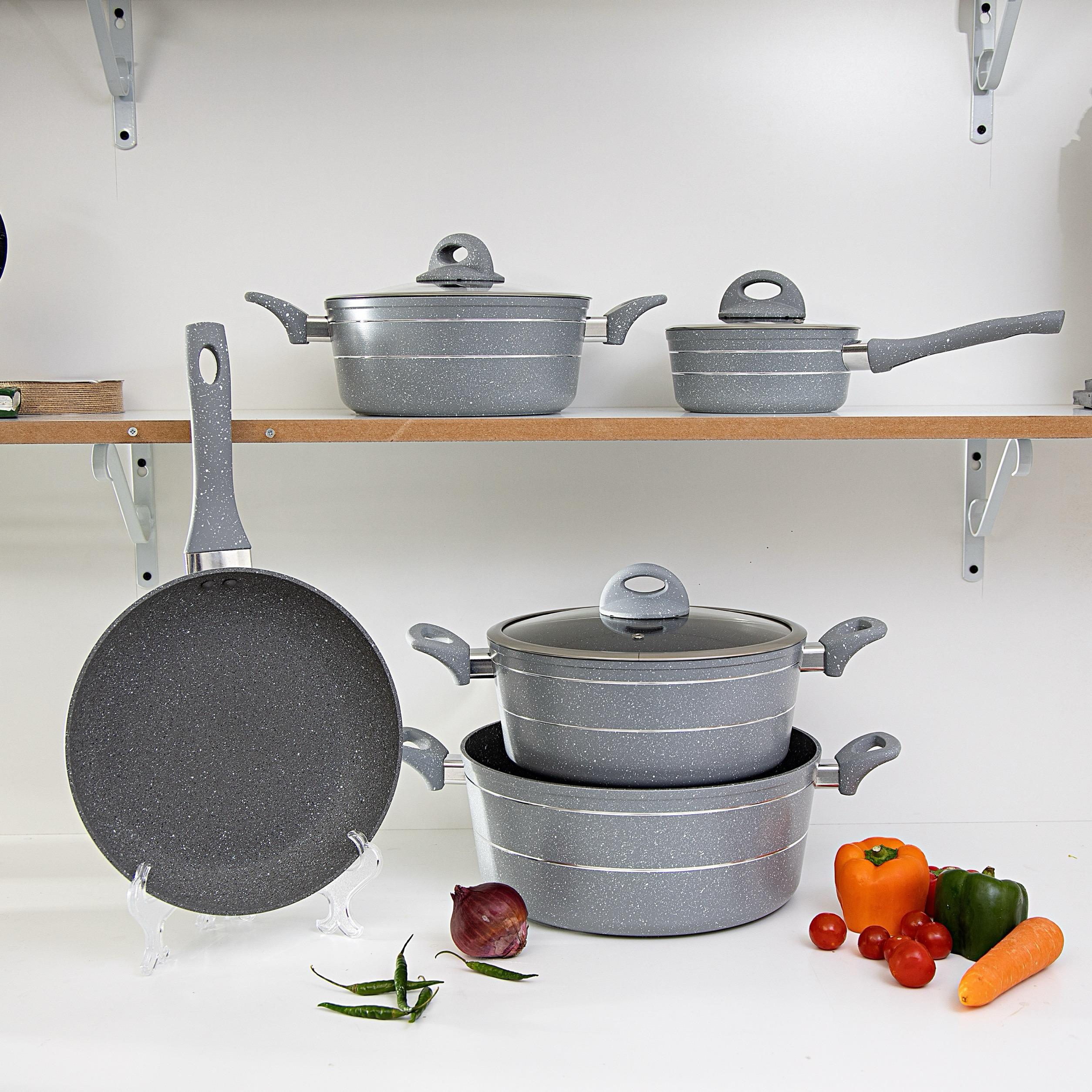 Forged Aluminium 9-Piece Cookware Set-household-kitchen-cookware-cookwareandsets-image-4