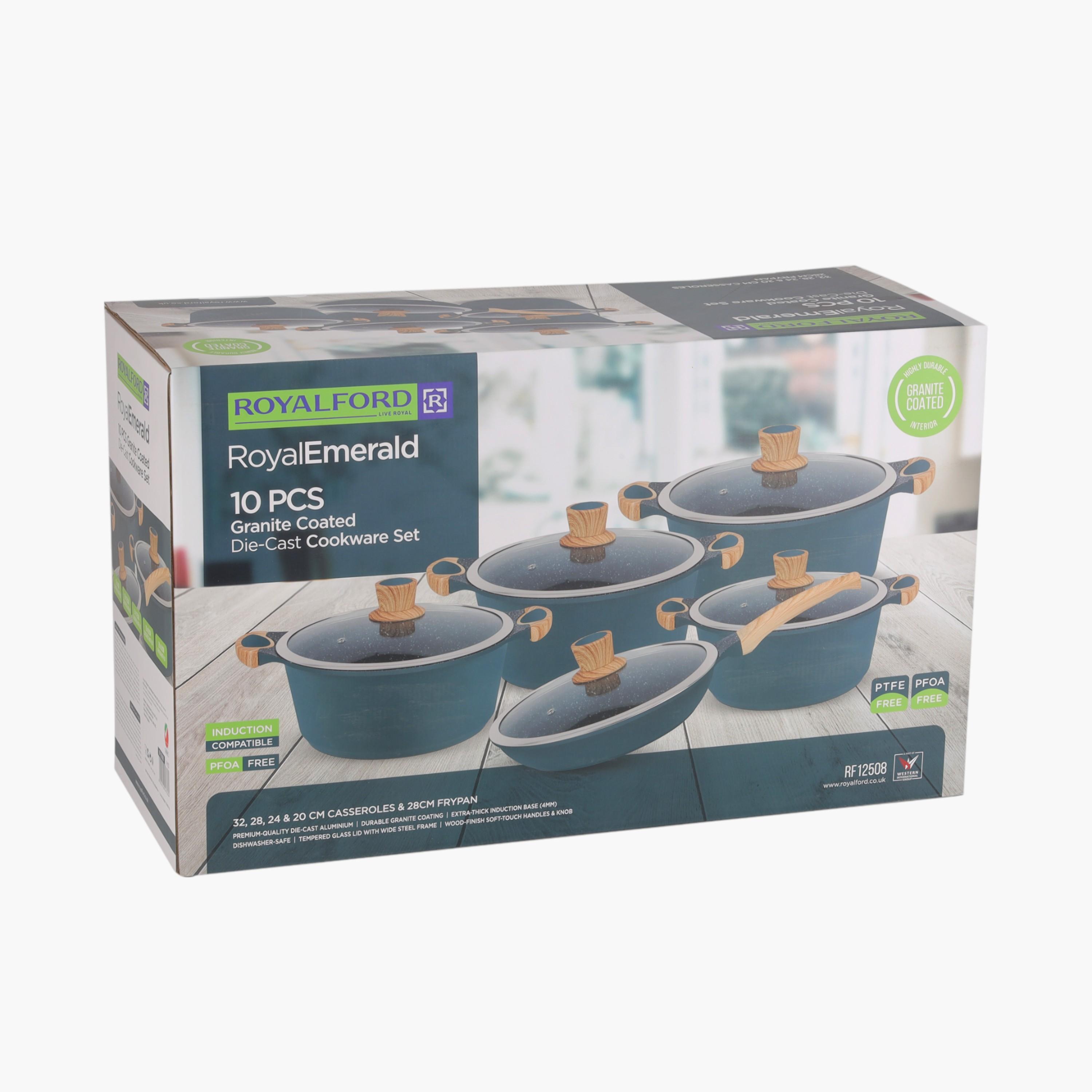 Royal Emerald 10-Piece Die-Cast Aluminium Cookware Set-household-kitchen-cookware-cookwareandsets-image-5