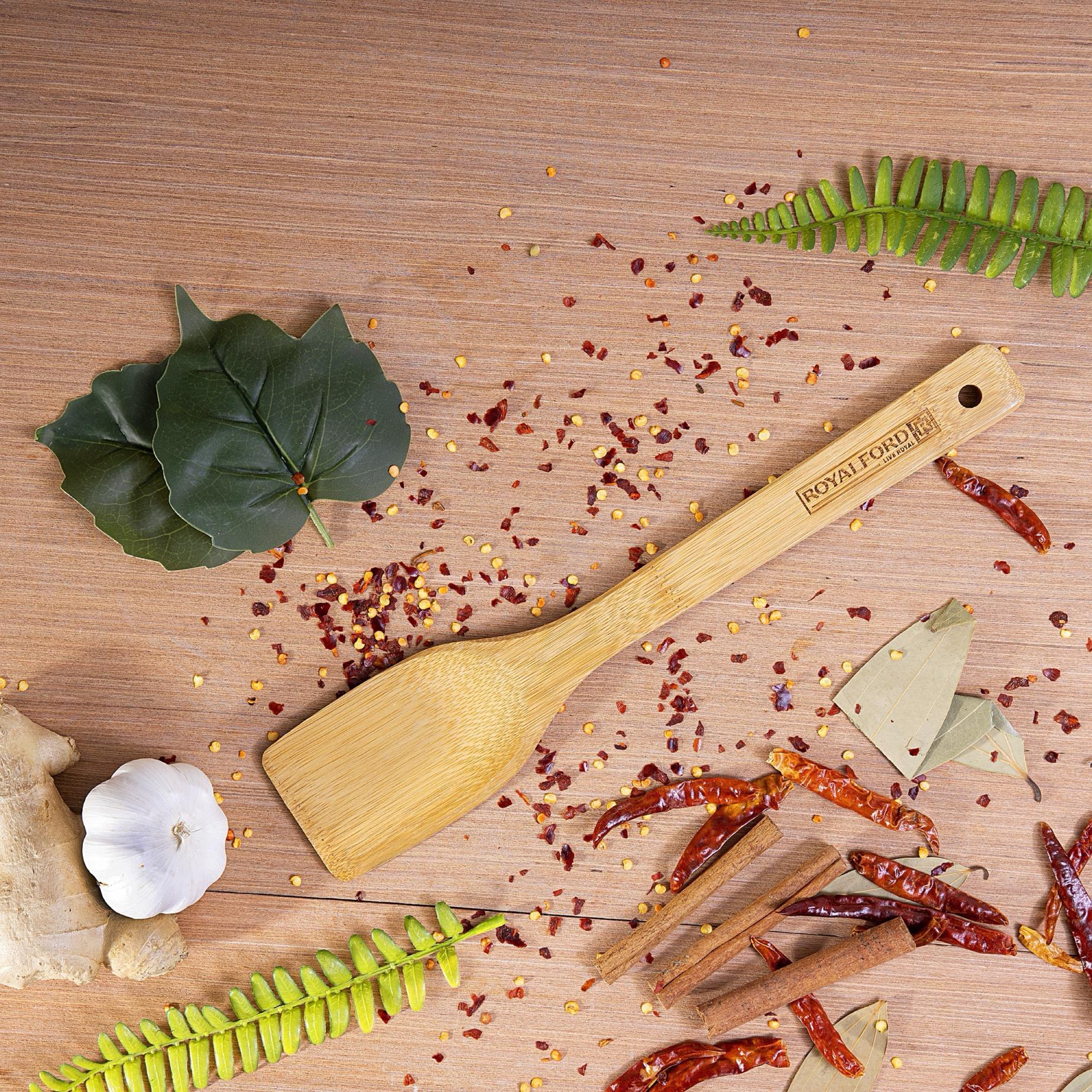 Bamboo Flat Turner-household-kitchen-kitchentoolsandutensils-cookingutensils-image-6