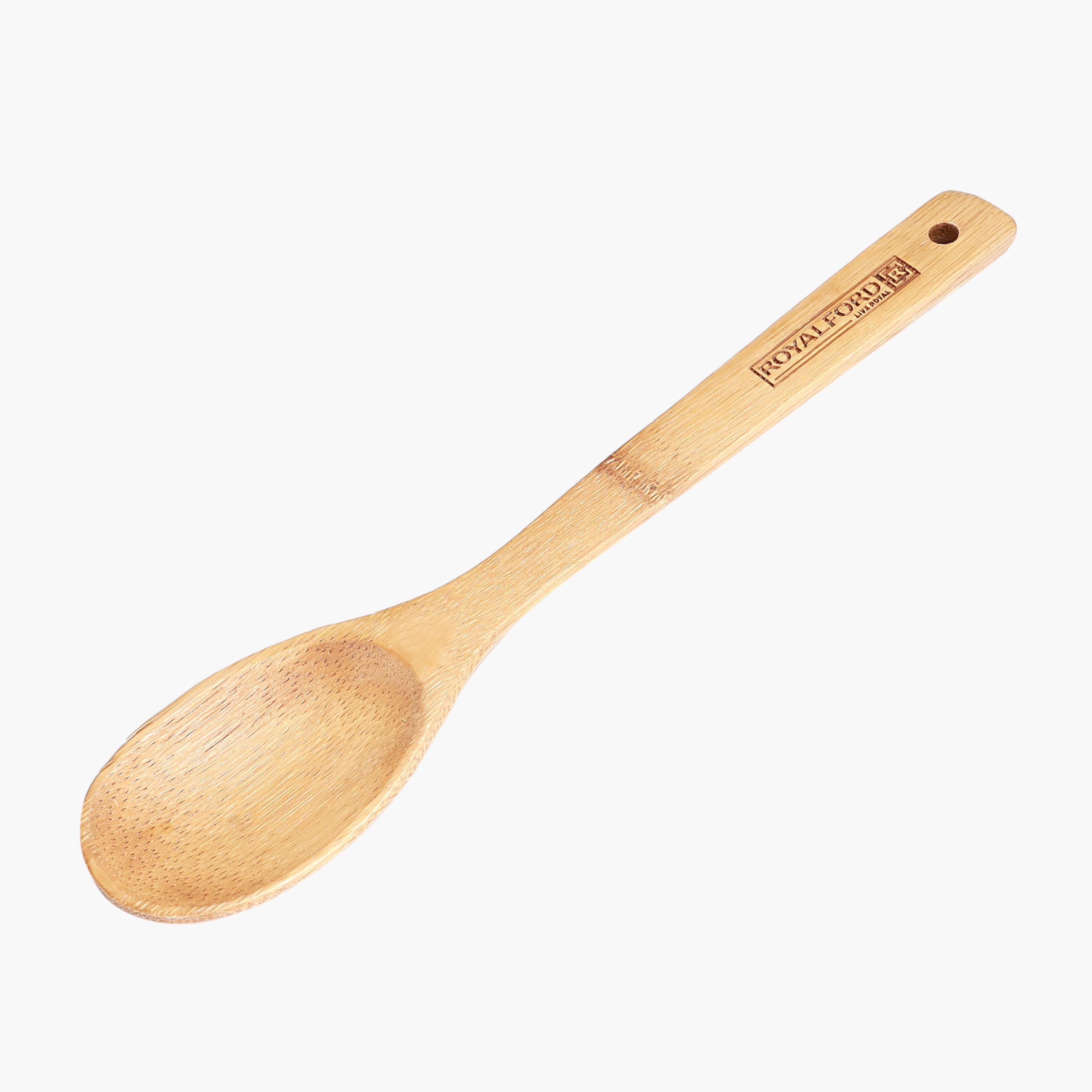 Royalford Bamboo Serving Spoon-household-kitchen-kitchentoolsandutensils-cookingutensils-image-1