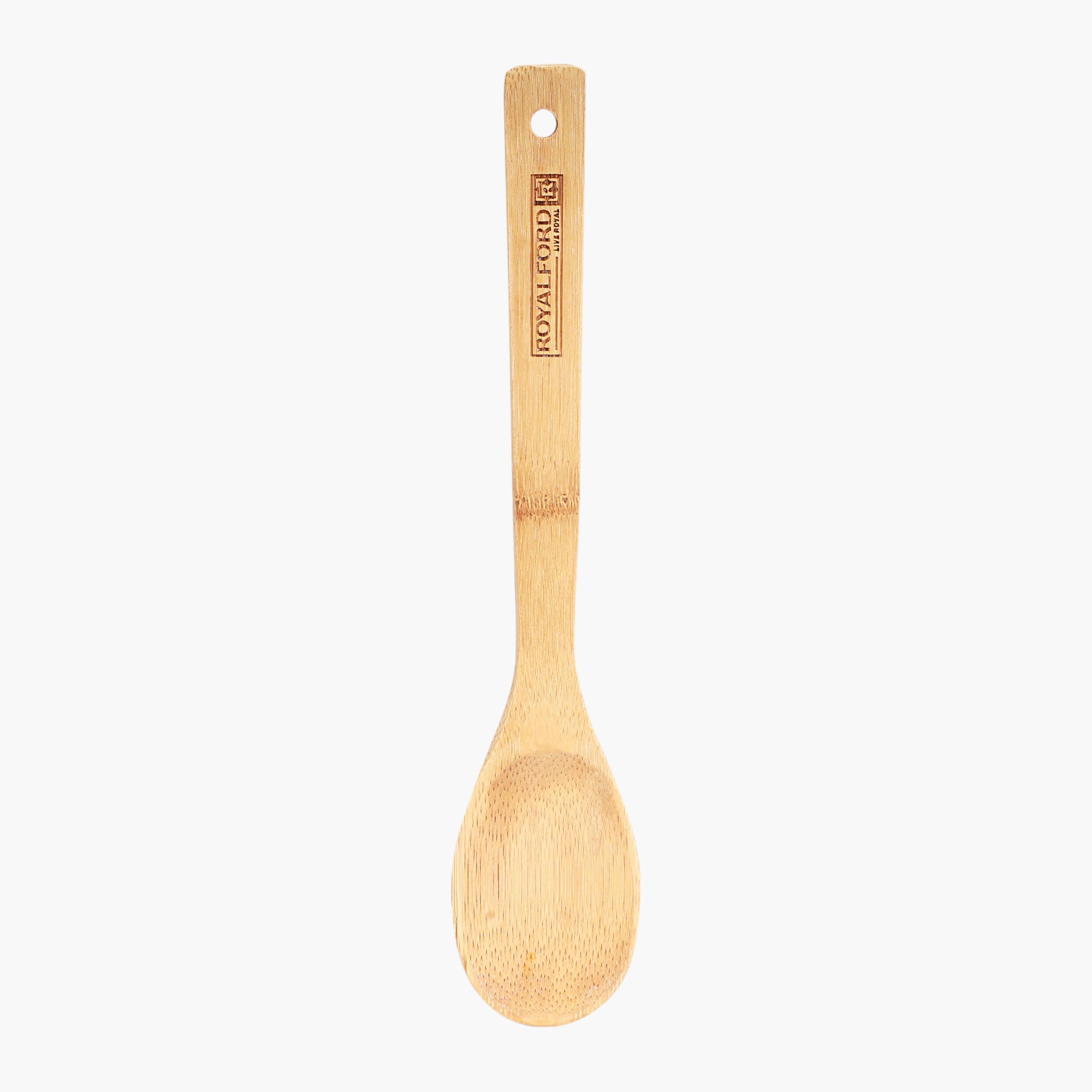 Royalford Bamboo Serving Spoon-household-kitchen-kitchentoolsandutensils-cookingutensils-image-2
