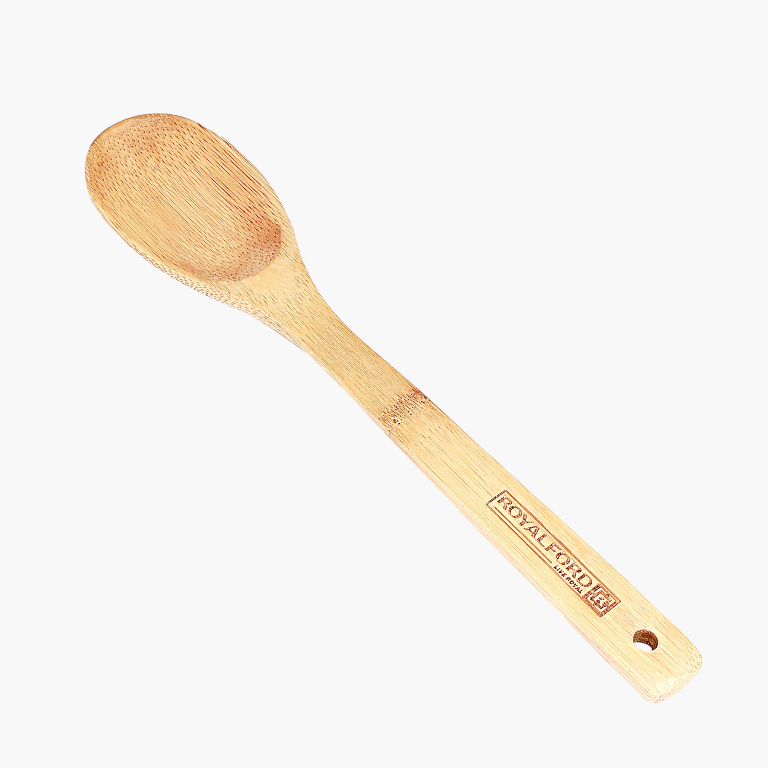 Royalford Bamboo Serving Spoon-household-kitchen-kitchentoolsandutensils-cookingutensils-image-3