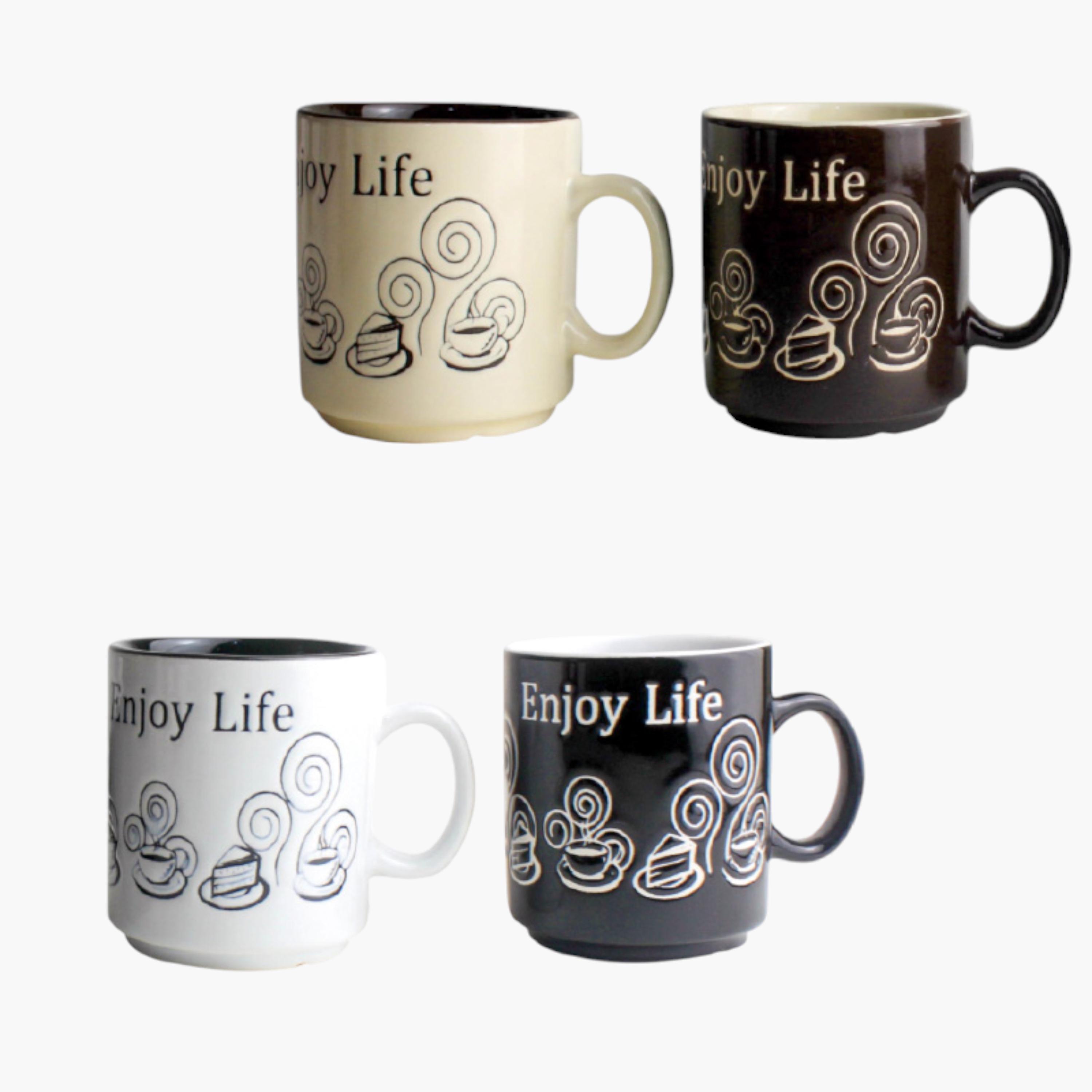 Royalford Slogan Print Stoneware Mug - 266 ml-household-dining-teaandcoffee-mugsandcups-image-5