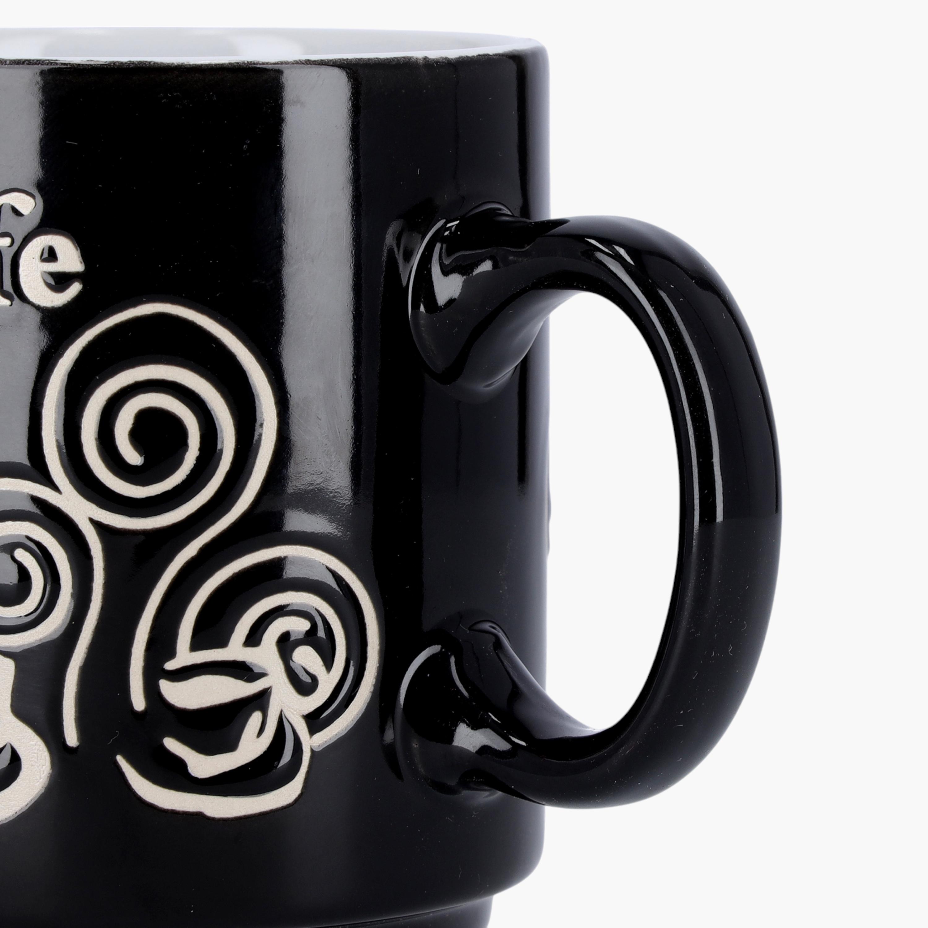 Royalford Slogan Print Stoneware Mug - 266 ml-household-dining-teaandcoffee-mugsandcups-image-2