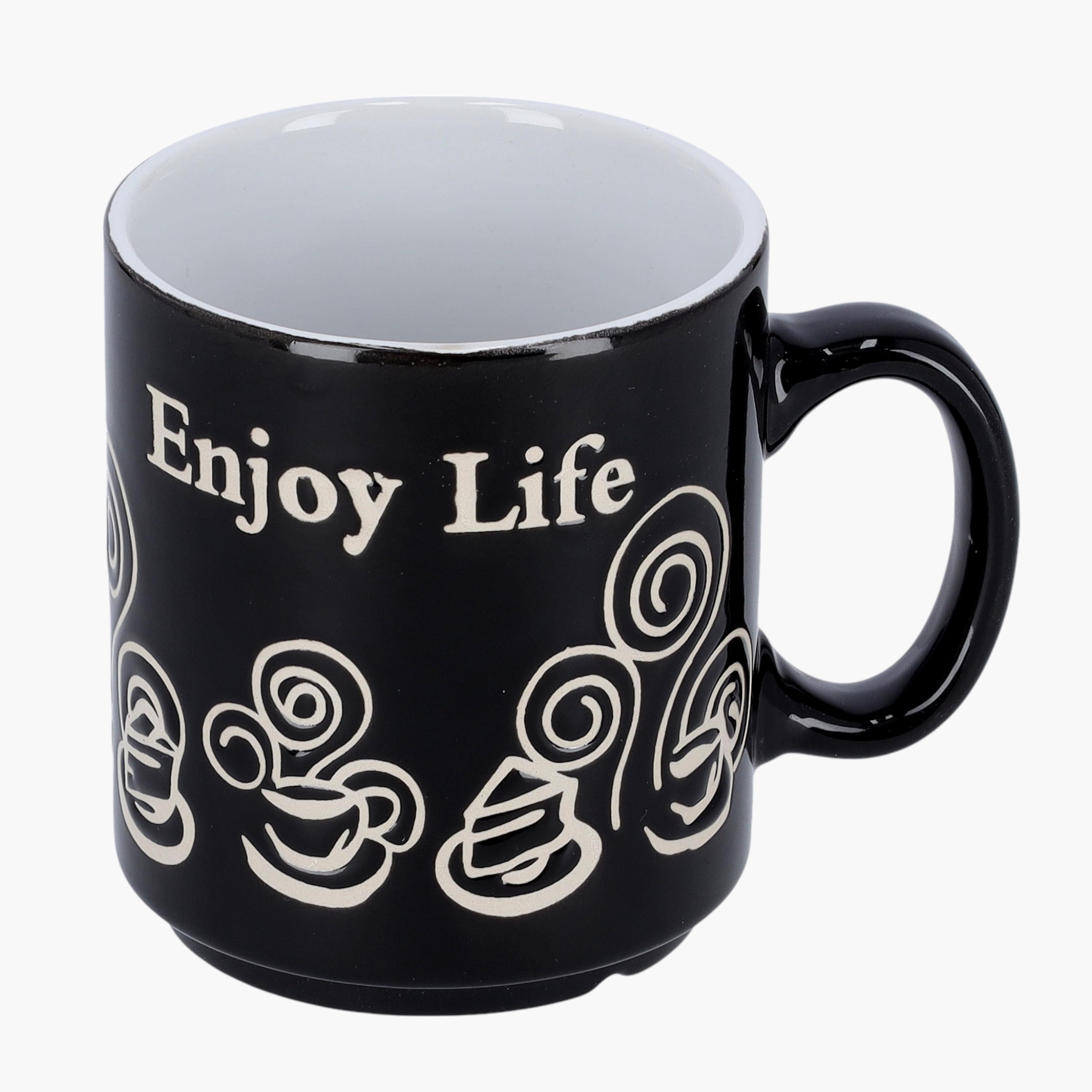 Royalford Slogan Print Stoneware Mug - 266 ml-household-dining-teaandcoffee-mugsandcups-image-4