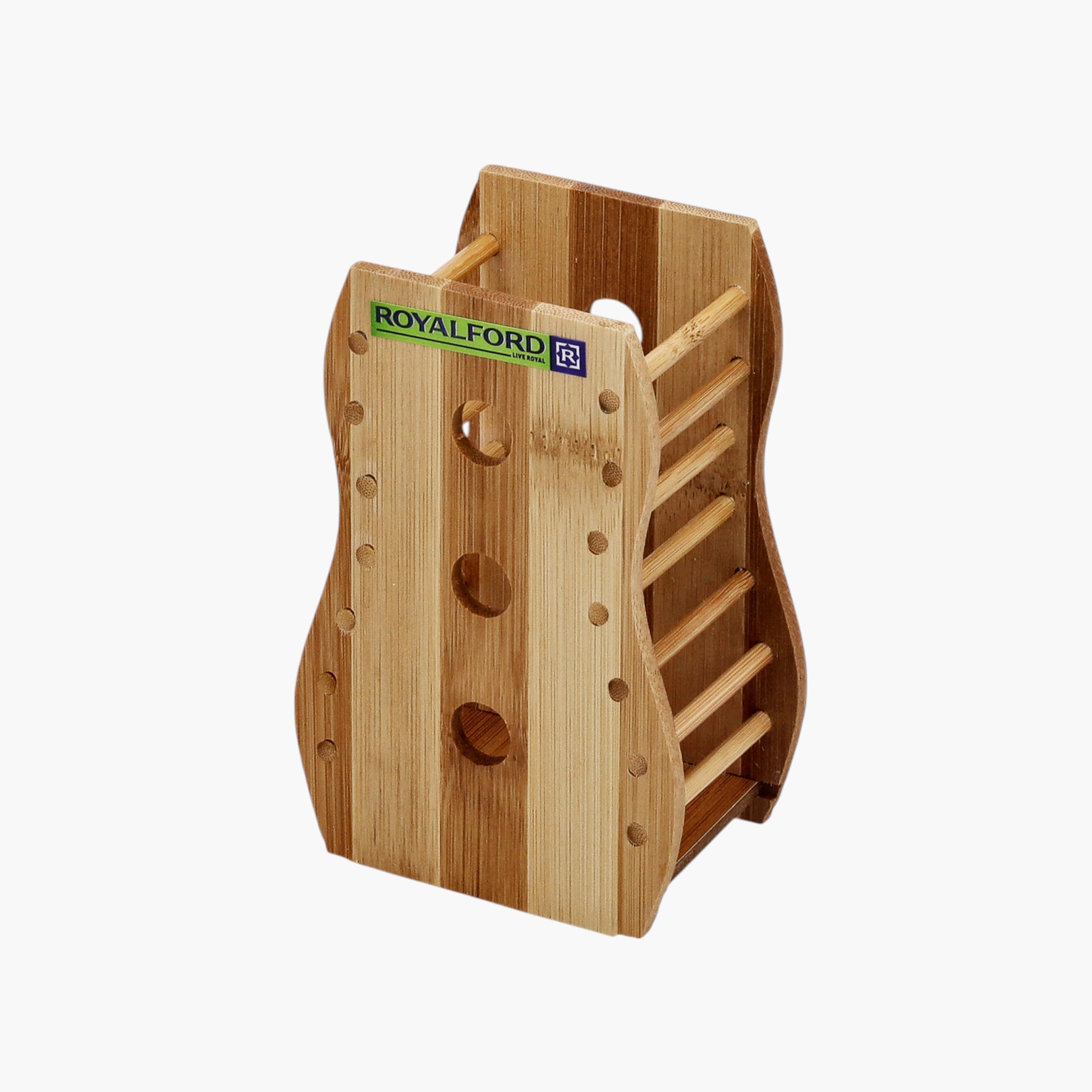 Royalford 5-Piece Carbonized Bamboo Kitchen Tool Set-household-kitchen-kitchentoolsandutensils-cookingutensils-image-2