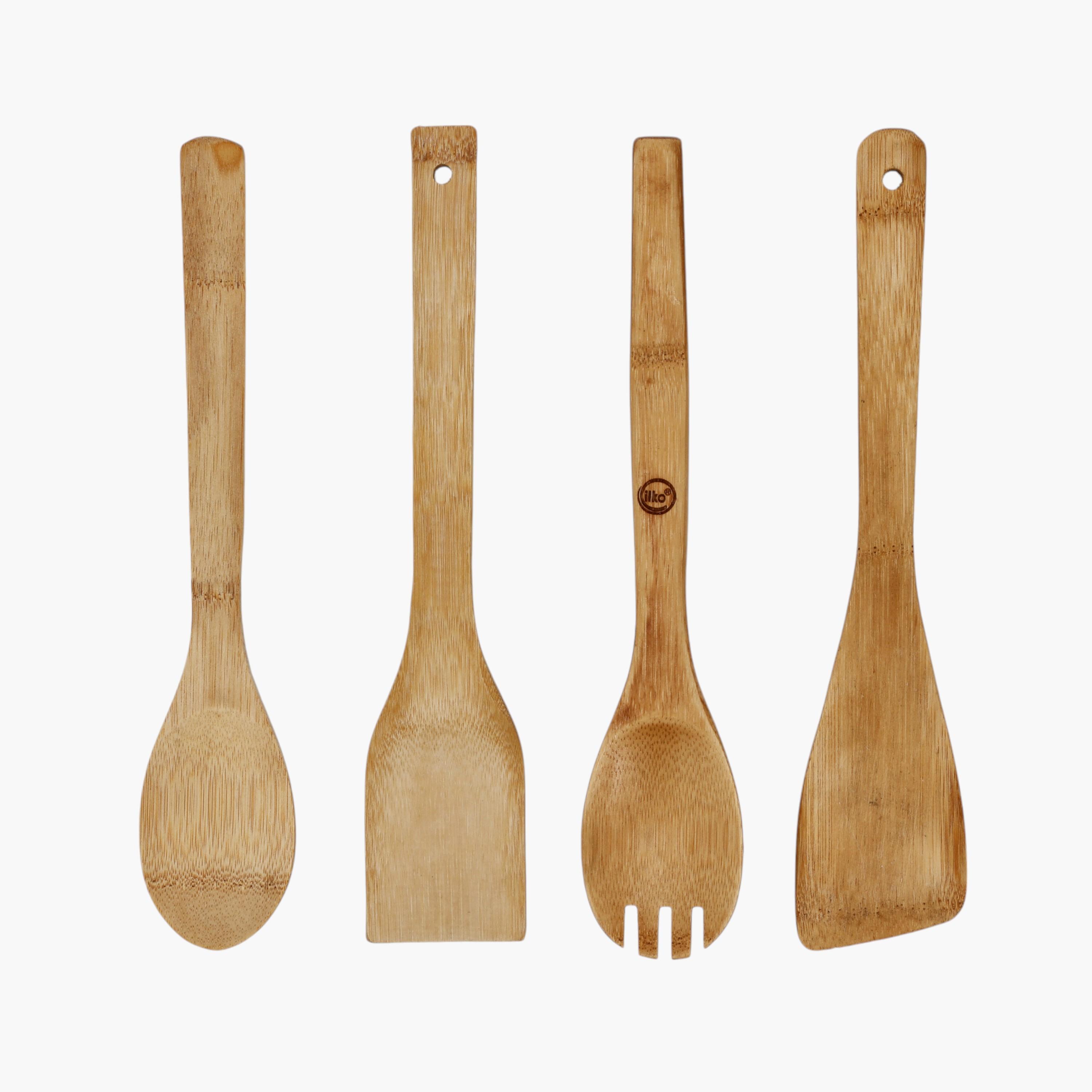 Royalford 5-Piece Carbonized Bamboo Kitchen Tool Set-household-kitchen-kitchentoolsandutensils-cookingutensils-image-4