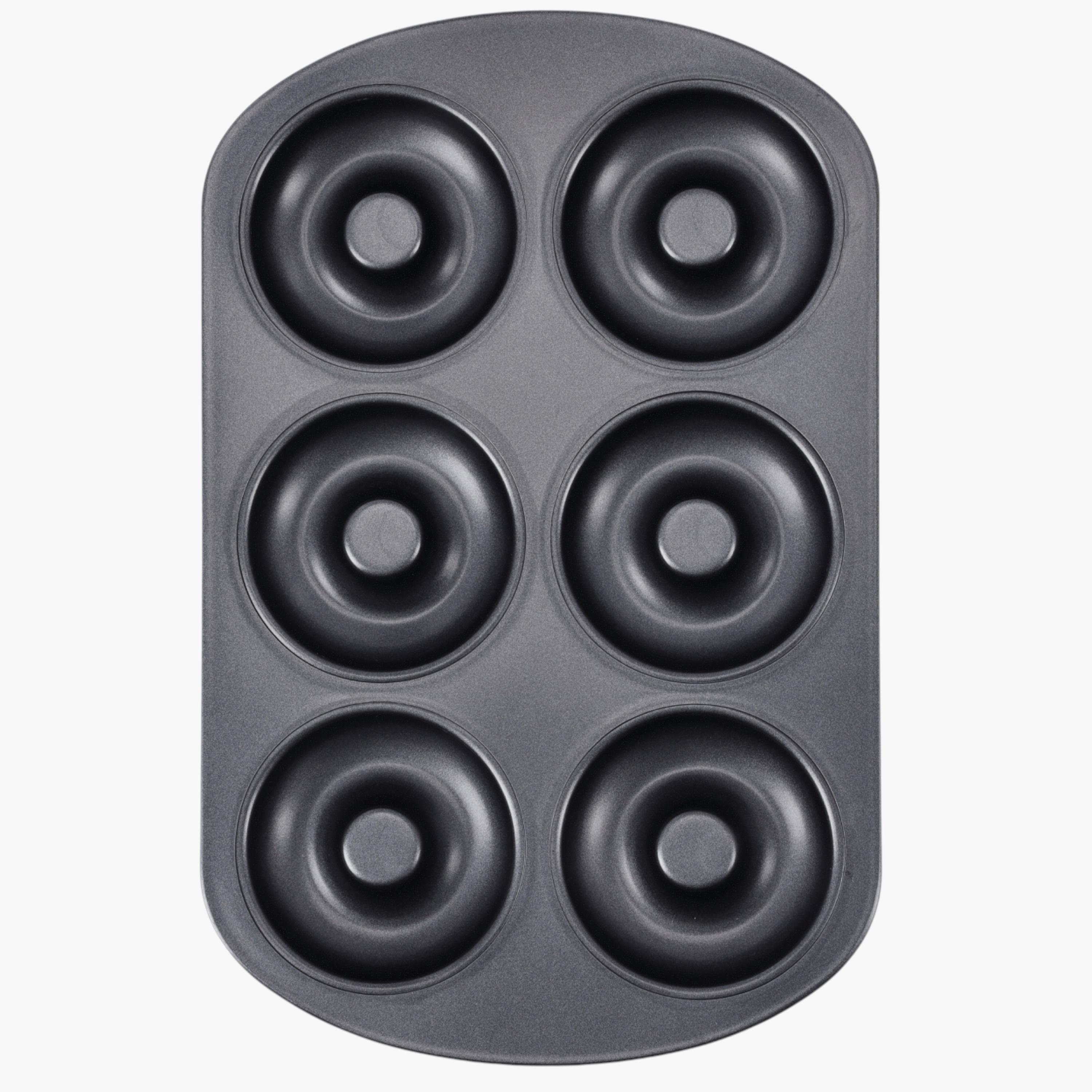  Carbon Steel 6-Cup Doughnut Pan-household-kitchen-bakeware-bakingpansandmoulds-image-1