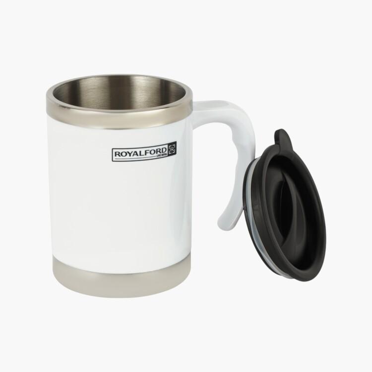Royalford Double Wall Travel Mug - 400 ml-household-dining-teaandcoffee-travelmugsandsippers-image-2