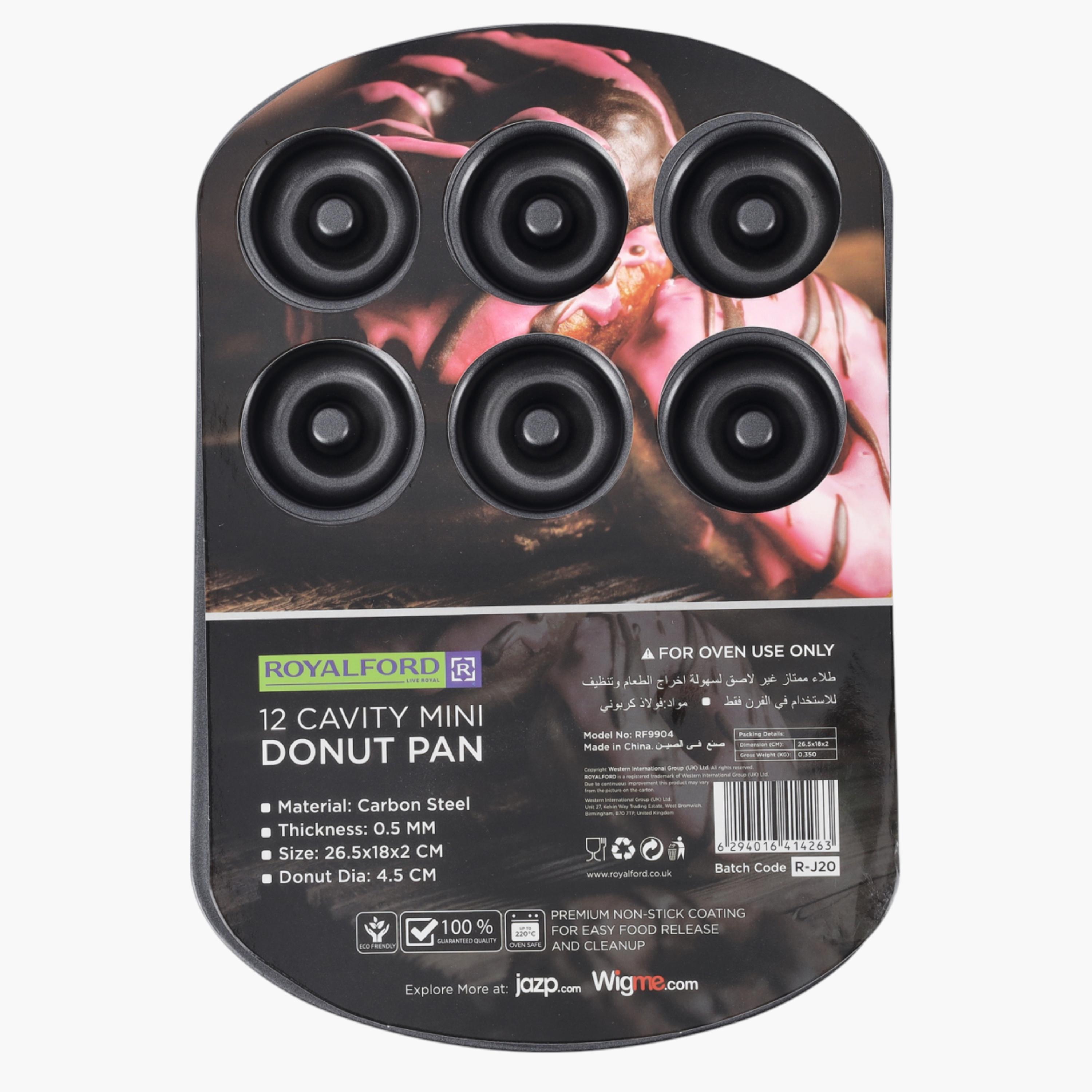 Royalford 12-Slot Doughnut Pan-household-kitchen-bakeware-bakingpansandmoulds-image-5