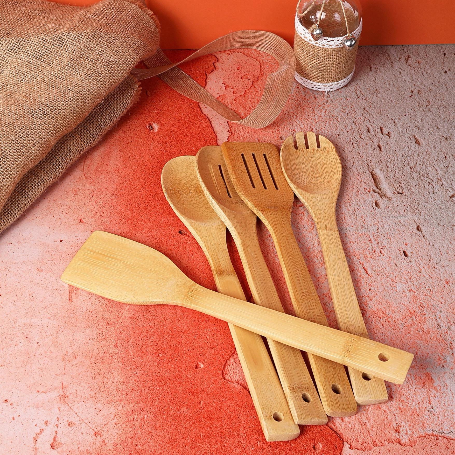 Bamboo 5-Piece Kitchen Tool Set-household-kitchen-kitchentoolsandutensils-cookingutensils-image-7