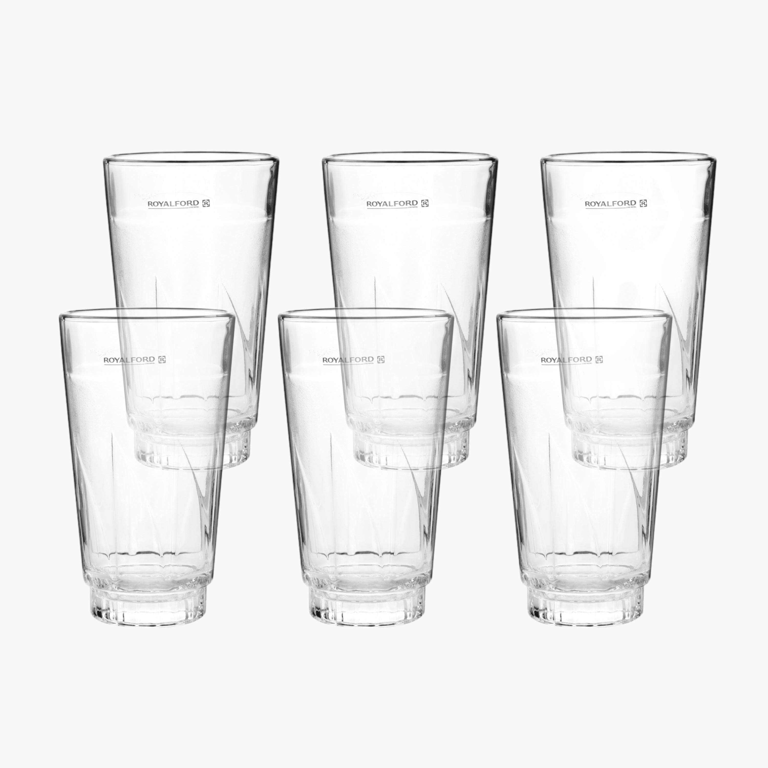 Glass 6-Piece Tumbler Set - 375 ml-household-dining-glassware-drinkingglasses-image-1