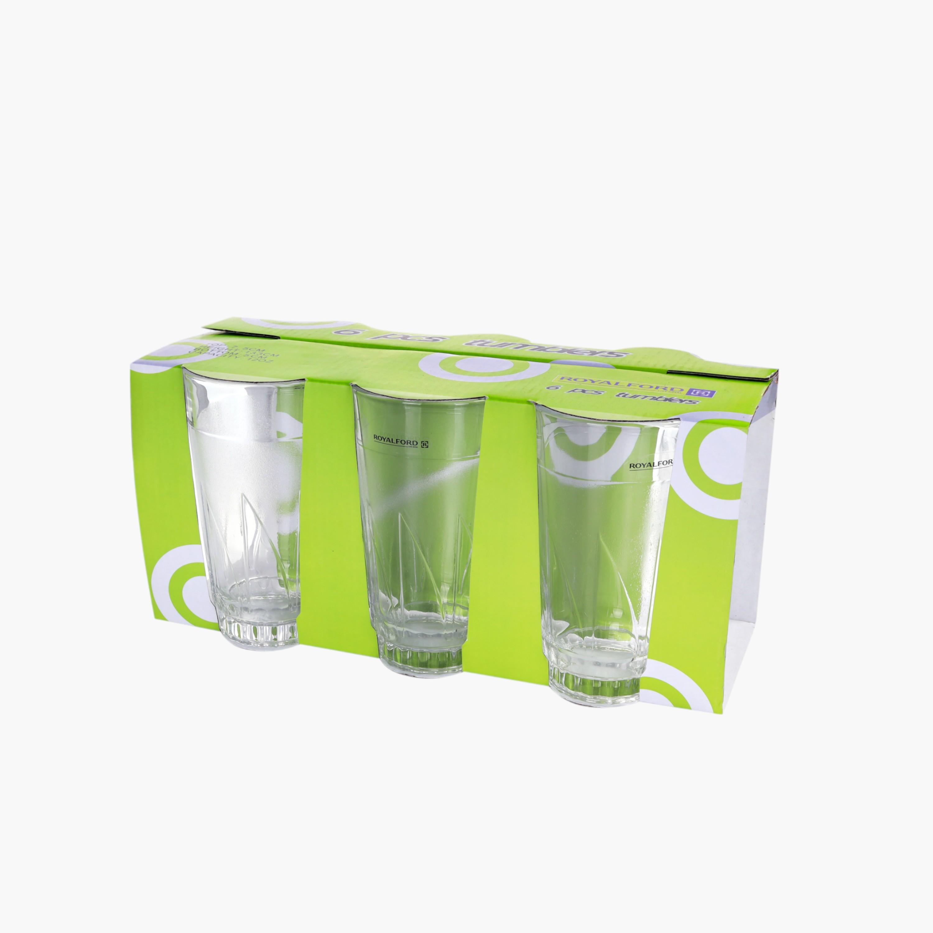 Glass 6-Piece Tumbler Set - 375 ml-household-dining-glassware-drinkingglasses-image-9