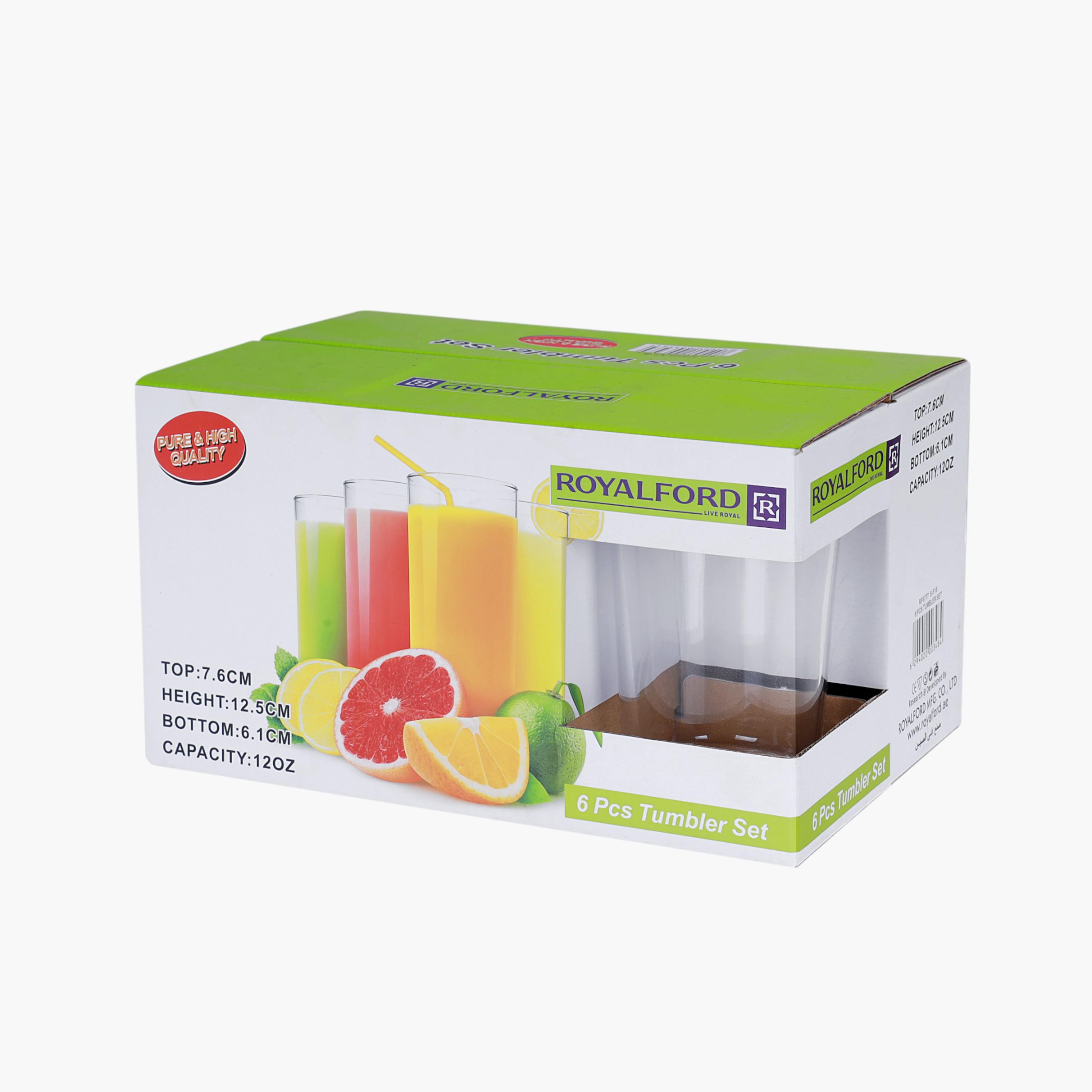 Glass 6-Piece Tumbler Set -  360 ml-household-dining-glassware-drinkingglasses-image-9