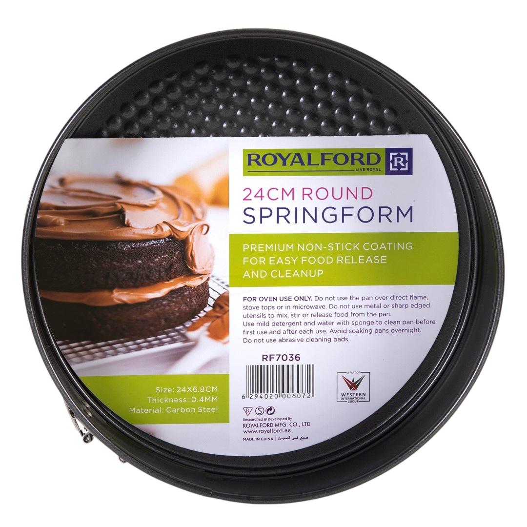Stainless Steel Springform Pan with Lock - 24 cm-household-kitchen-bakeware-bakingdishes-image-6