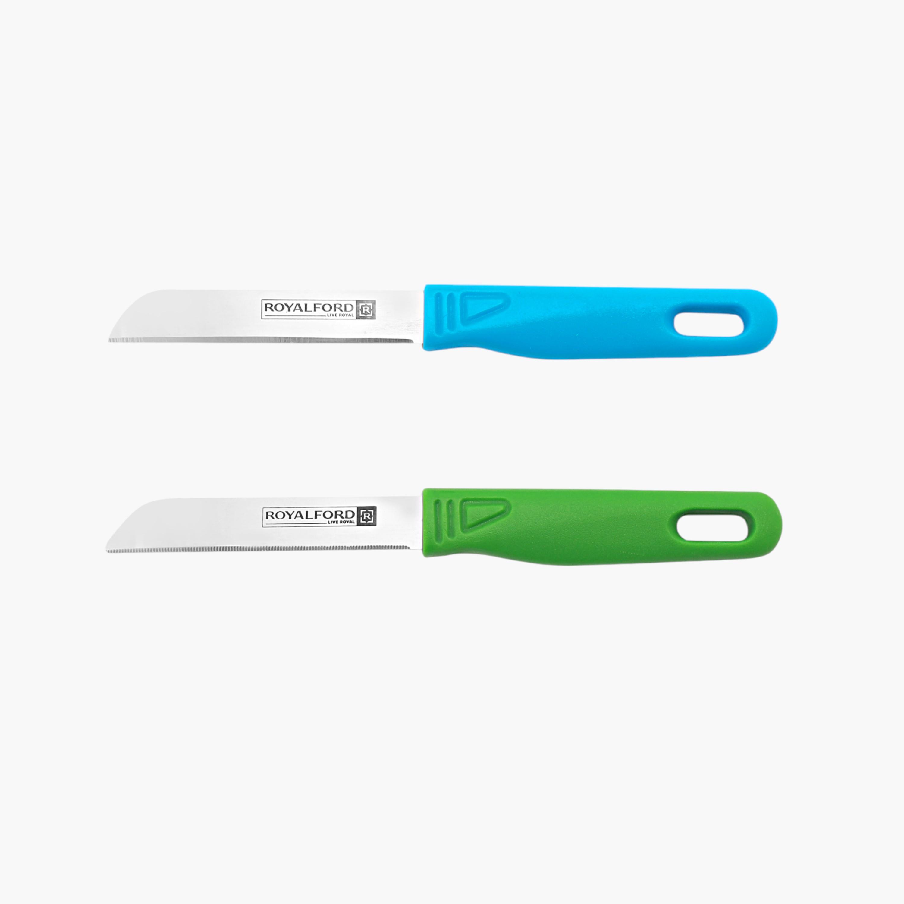 Royalford 12-Piece Stainless Steel Blade Fruit Knife Set-household-kitchen-kitchentoolsandutensils-knives-image-1
