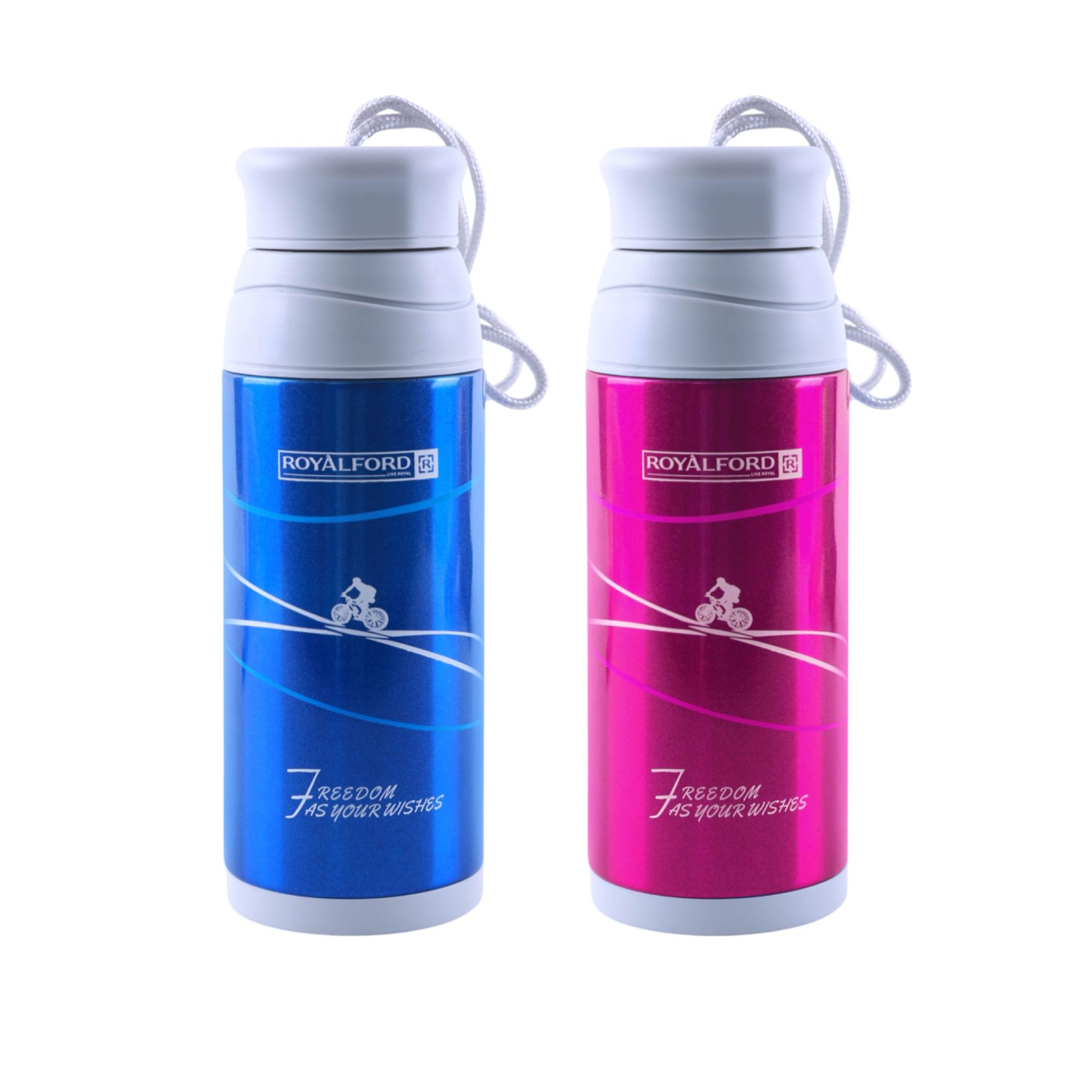 Stainless Steel Vacuum Bottle with Strap - 320 ml-school-waterbottles-image-5