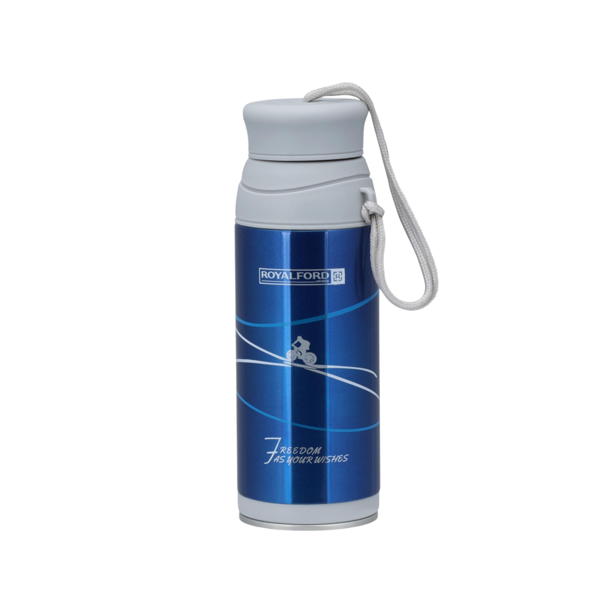 Stainless Steel Vacuum Bottle with Strap - 320 ml-school-waterbottles-image-1